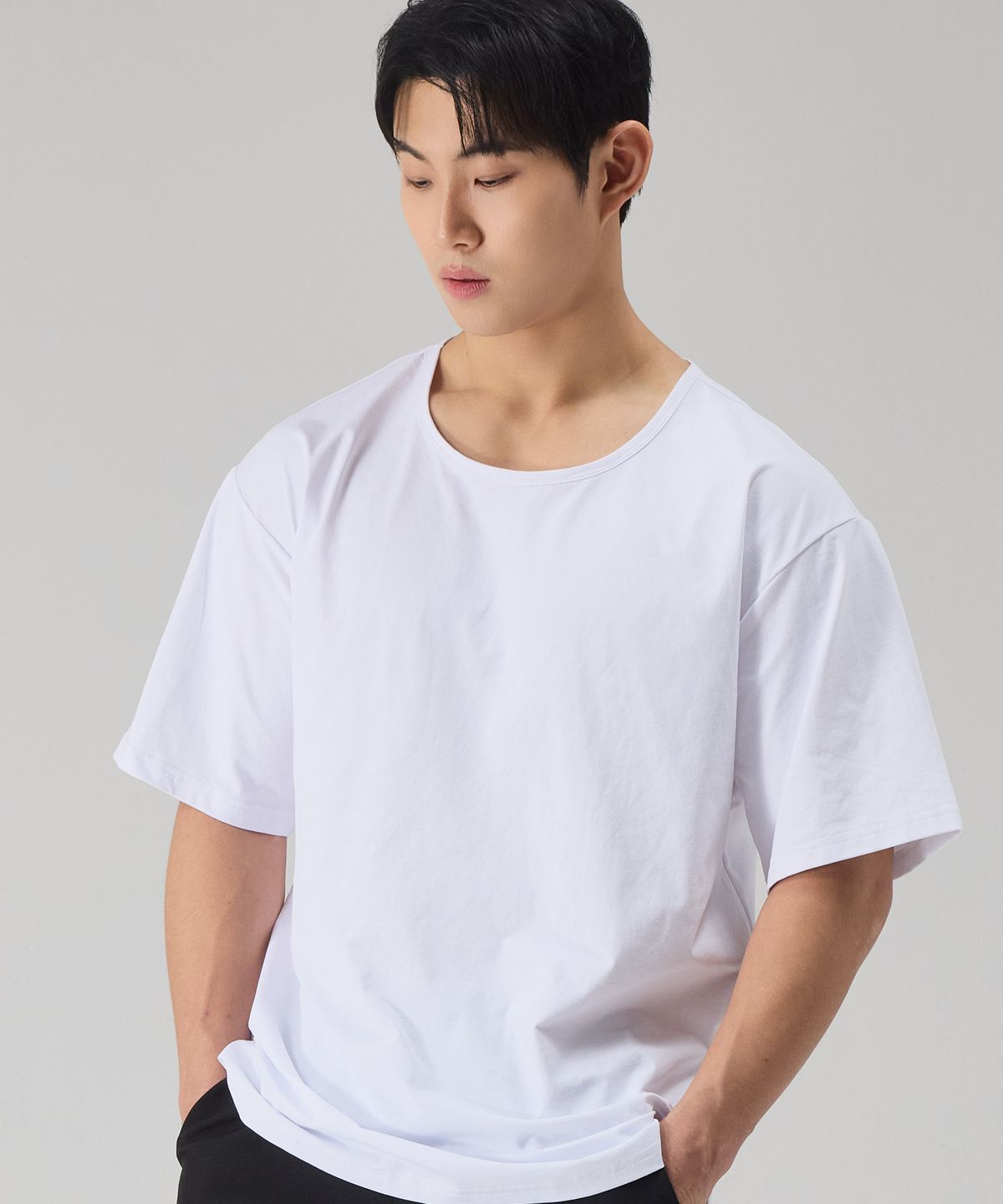 엔티비씨(NTBC) U넥 쿨 베이직 반팔 티셔츠_2COLOR