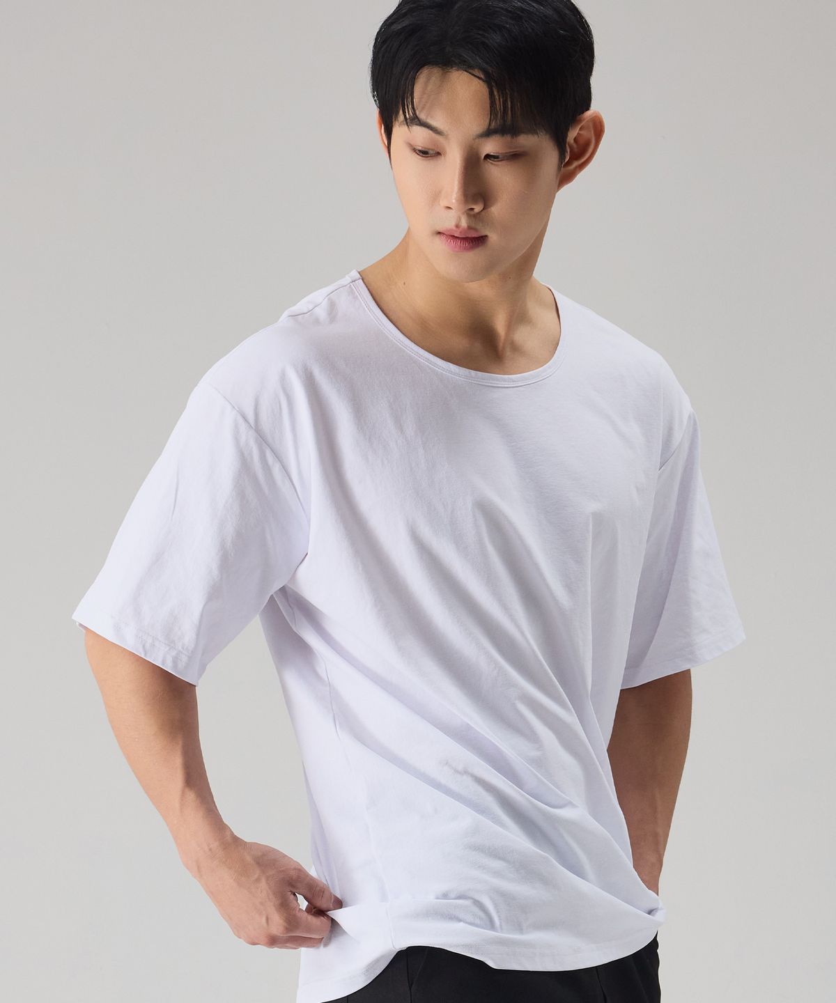 엔티비씨(NTBC) U넥 쿨 베이직 반팔 티셔츠_2COLOR
