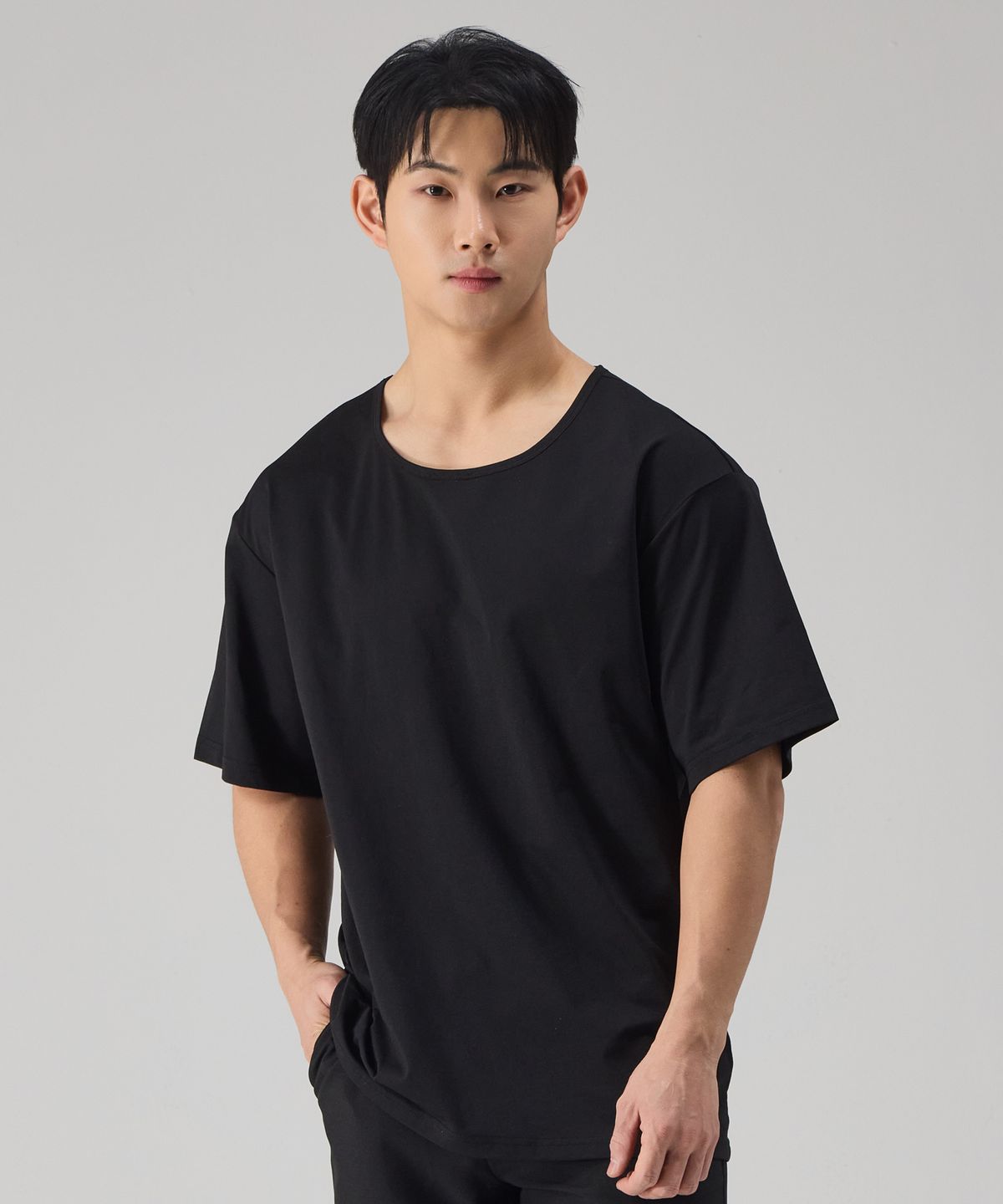 엔티비씨(NTBC) U넥 쿨 베이직 반팔 티셔츠_2COLOR