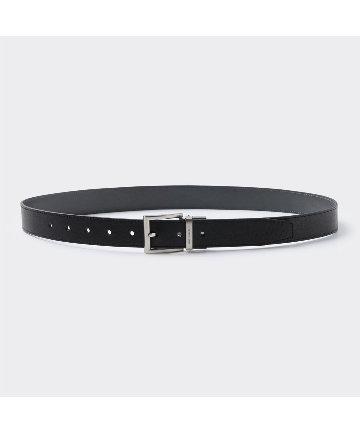 커스텀멜로우(CUSTOMELLOW) Black Leather Reversible Belt CAABX26103BKX