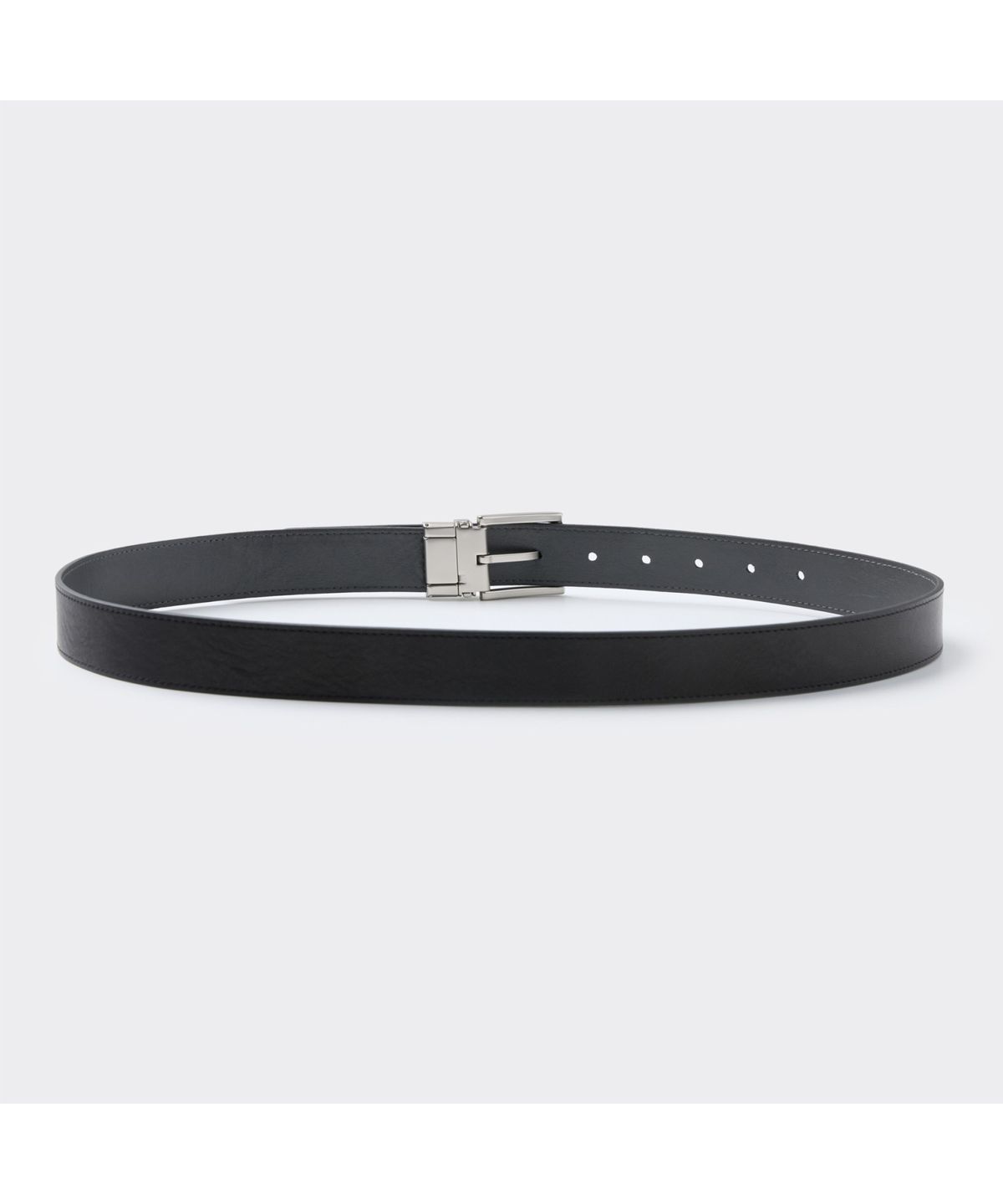 커스텀멜로우(CUSTOMELLOW) Black Leather Reversible Belt CAABX26103BKX