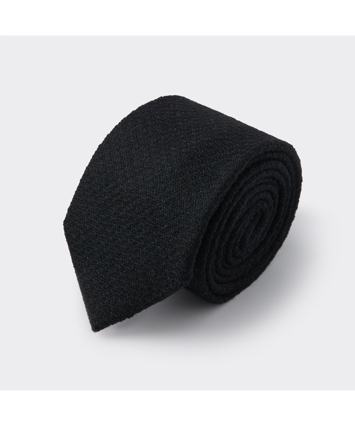 커스텀멜로우(CUSTOMELLOW) Black Wool Two Tone Tie CAAIX26001BKX
