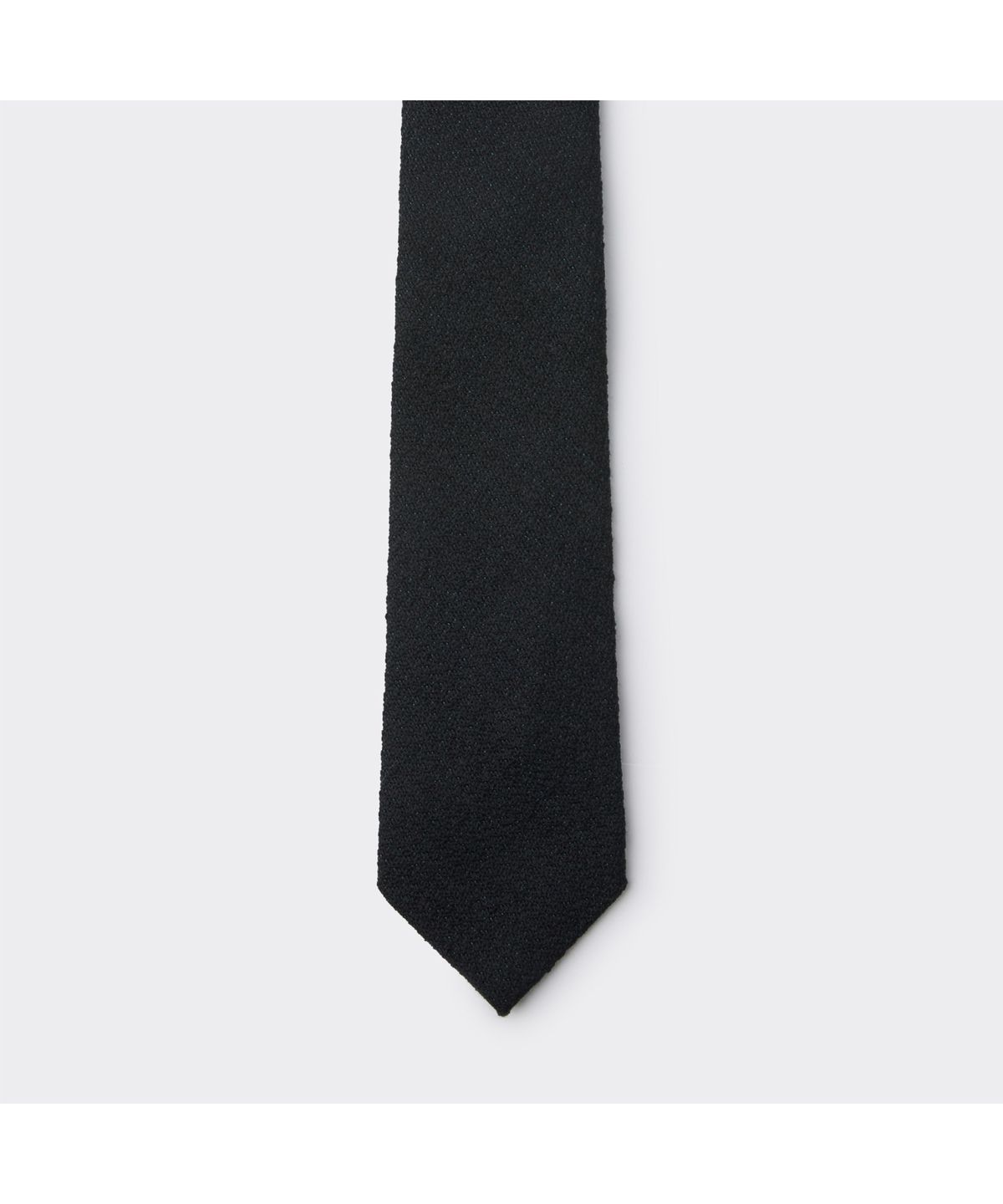 커스텀멜로우(CUSTOMELLOW) Black Wool Two Tone Tie CAAIX26001BKX