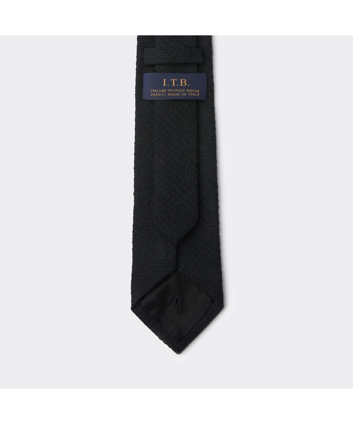 커스텀멜로우(CUSTOMELLOW) Black Wool Two Tone Tie CAAIX26001BKX