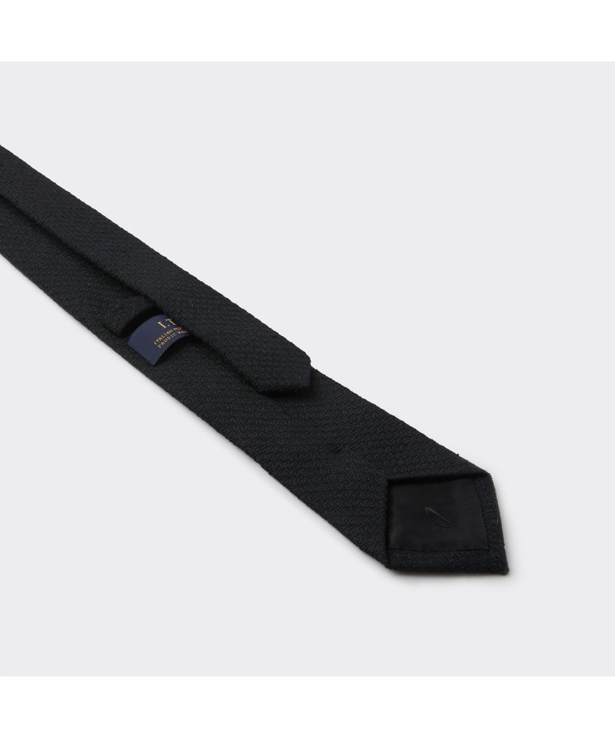 커스텀멜로우(CUSTOMELLOW) Black Wool Two Tone Tie CAAIX26001BKX
