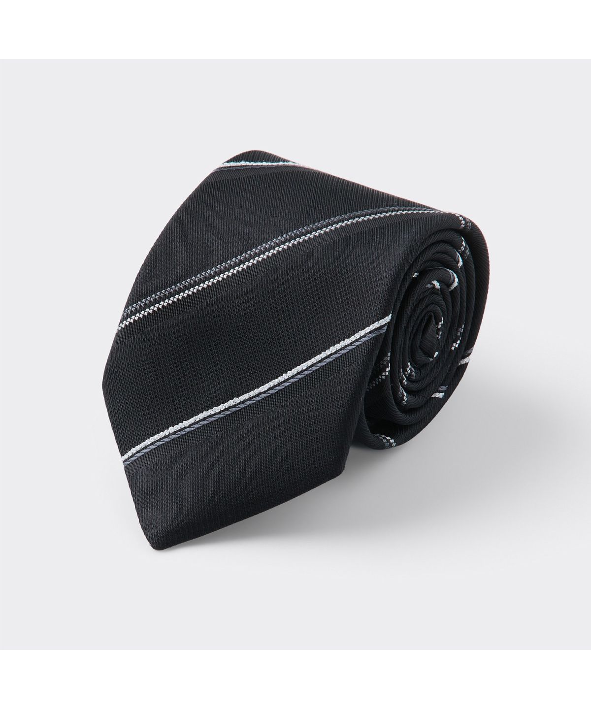커스텀멜로우(CUSTOMELLOW) Black Stripe Tie CAAIX26102BKX