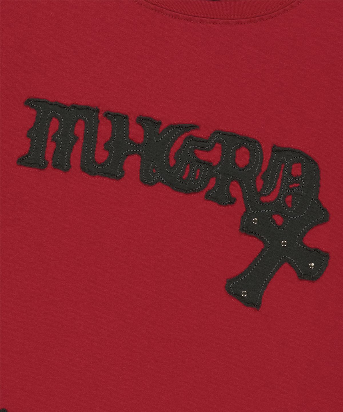 마하그리드(MAHAGRID) GOTHIC APPLIQUE CROP TEE RED(MG2GMFT530A)