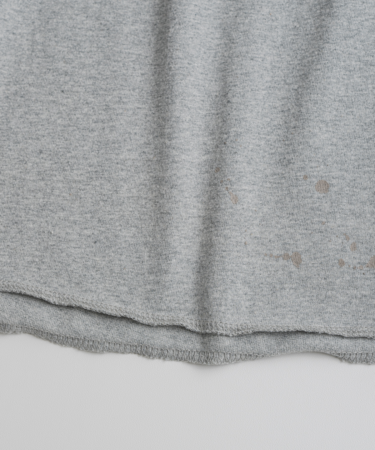 비헤비어(BEHEAVYER) DISTRESSED BASEBALL L/S SHIRTS heather/d.purple