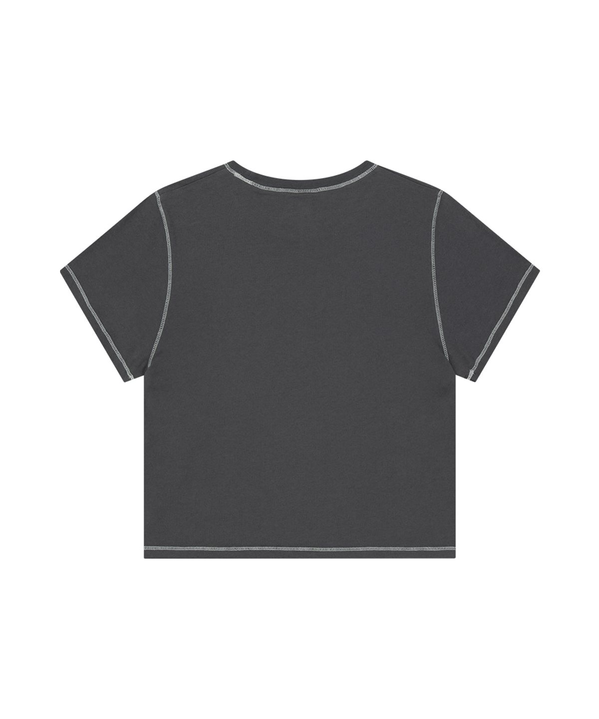 마하그리드(MAHAGRID) PIGMENT BUTTERFLY GOTH CROP TEE CHARCOAL(MG2GMFT533A)