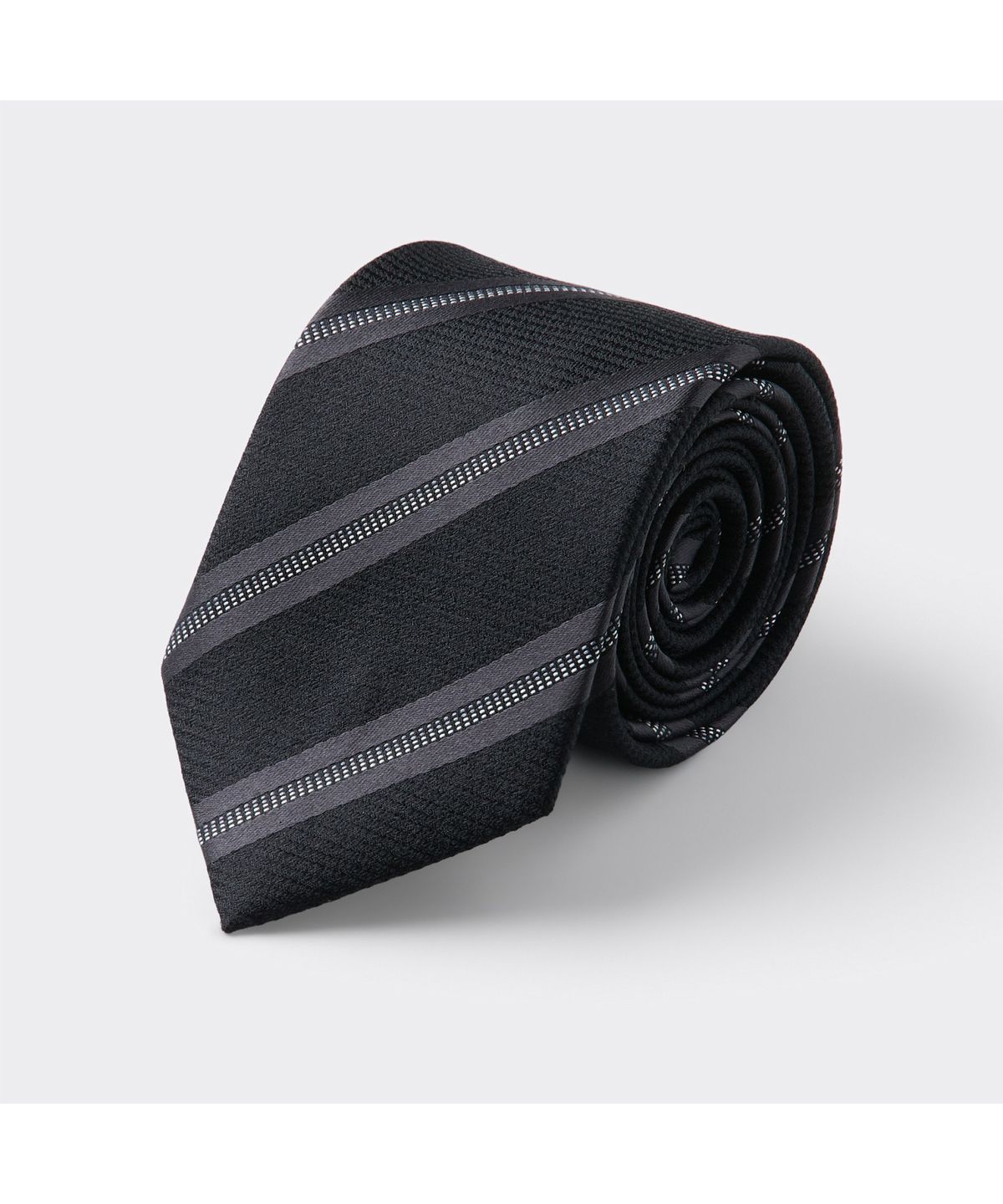 커스텀멜로우(CUSTOMELLOW) Black Stripe Tie CAAIX26104BKX
