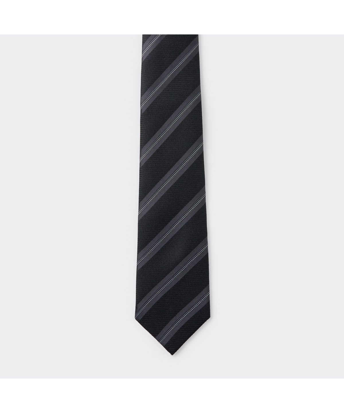 커스텀멜로우(CUSTOMELLOW) Black Stripe Tie CAAIX26104BKX