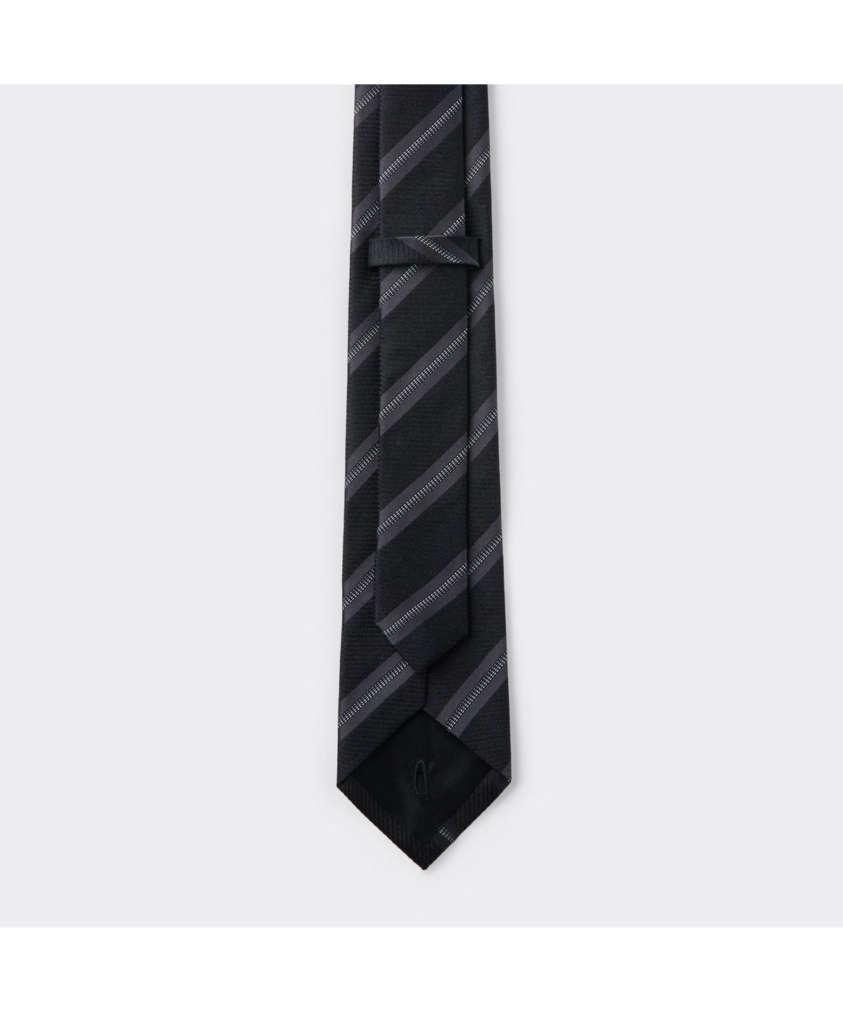 커스텀멜로우(CUSTOMELLOW) Black Stripe Tie CAAIX26104BKX