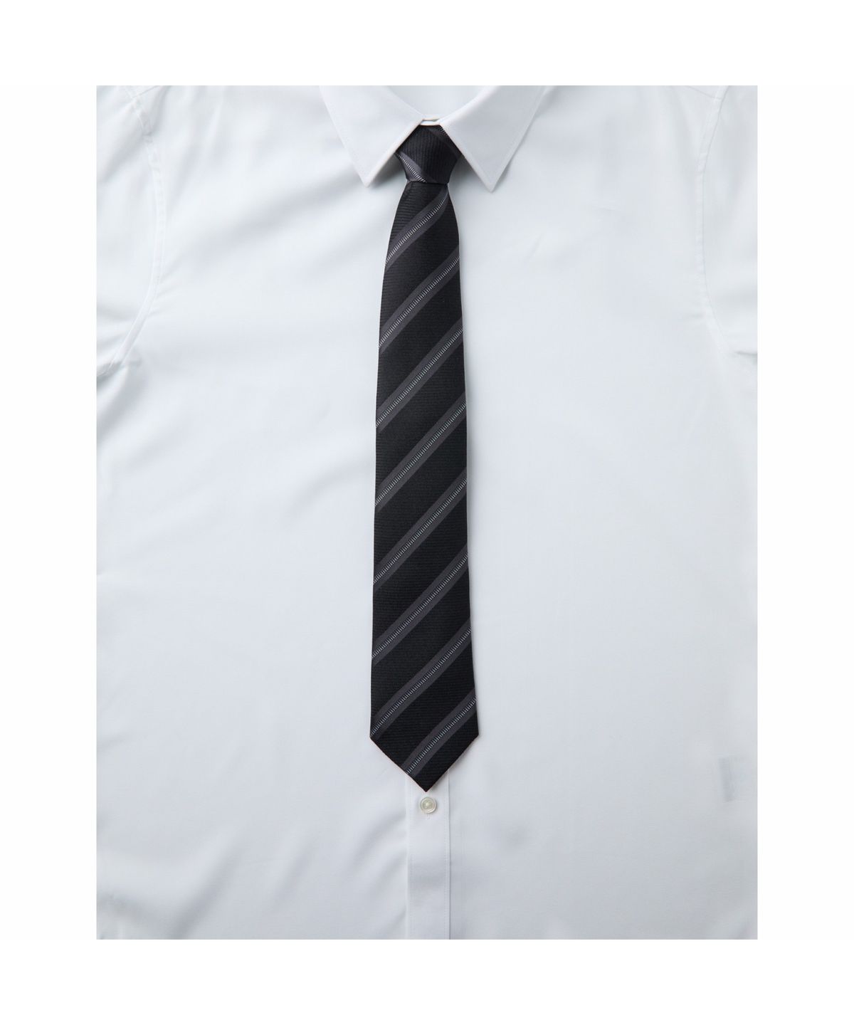 커스텀멜로우(CUSTOMELLOW) Black Stripe Tie CAAIX26104BKX