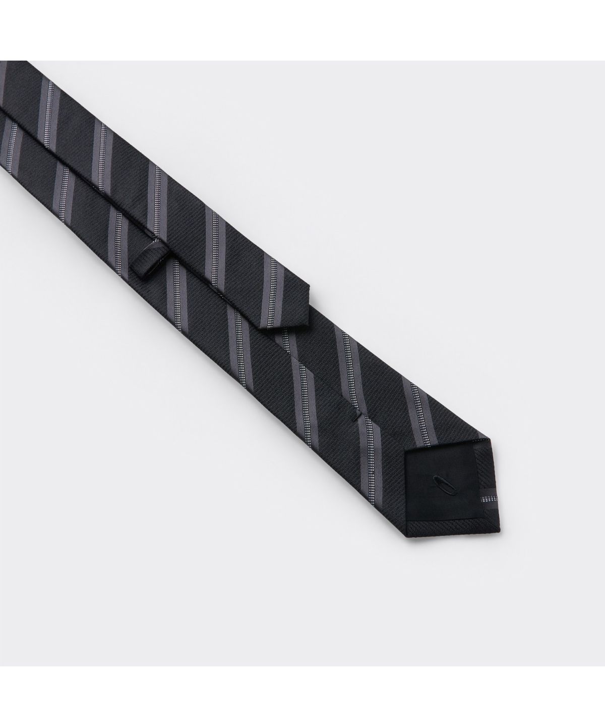 커스텀멜로우(CUSTOMELLOW) Black Stripe Tie CAAIX26104BKX