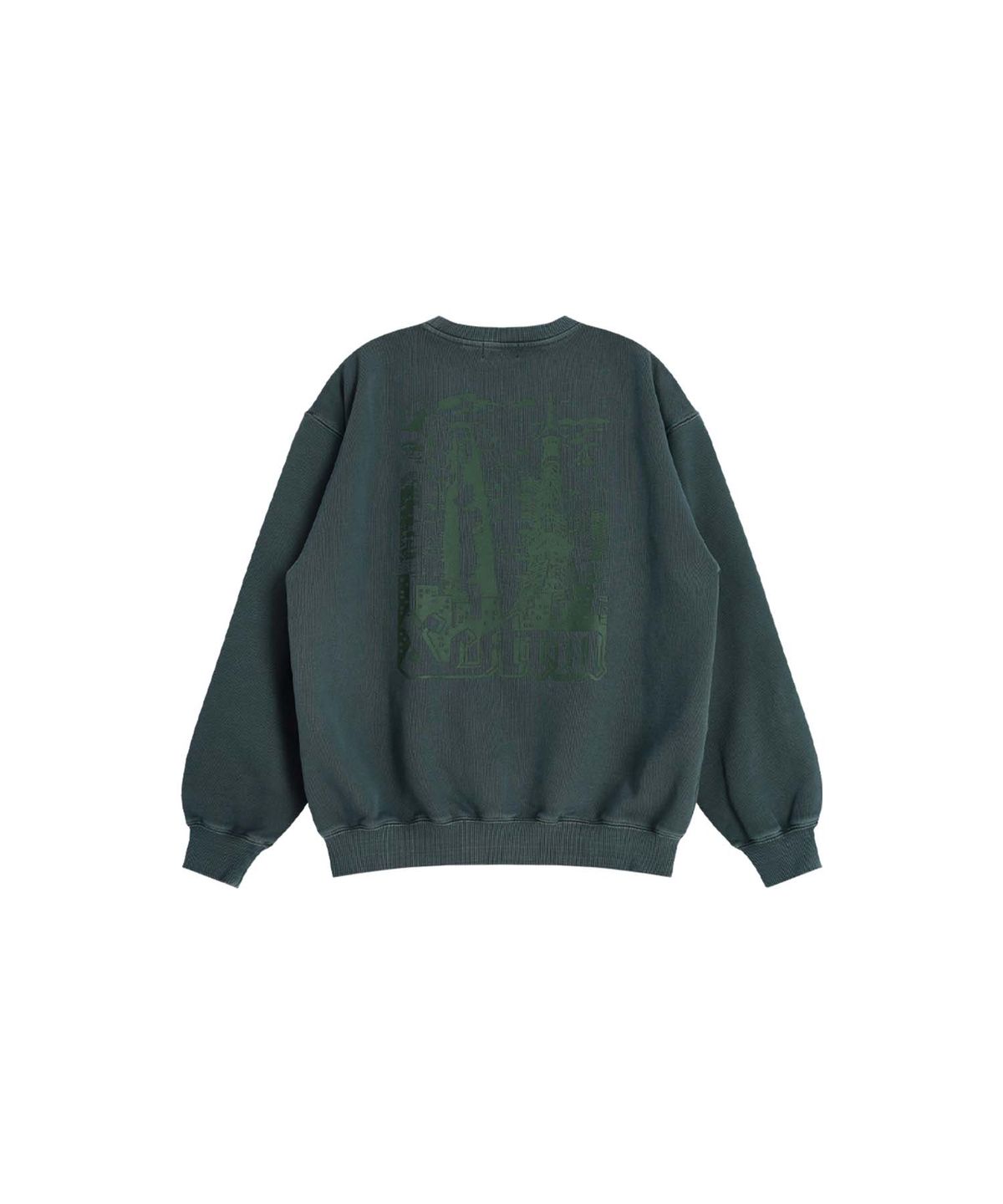 애프터매스(AFTERMATH) ATM X XLARGE TOWER CREWNECK GREEN