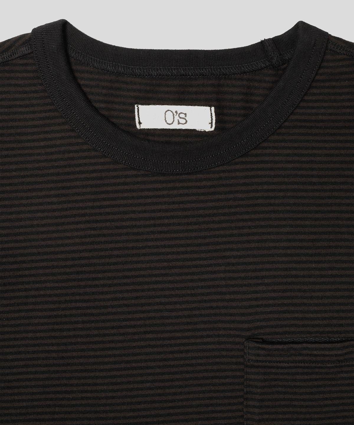 온셋(ONSET) STEADY STRIPE LONG SLEEVE T SHIRTS (BlACK/BROWN)