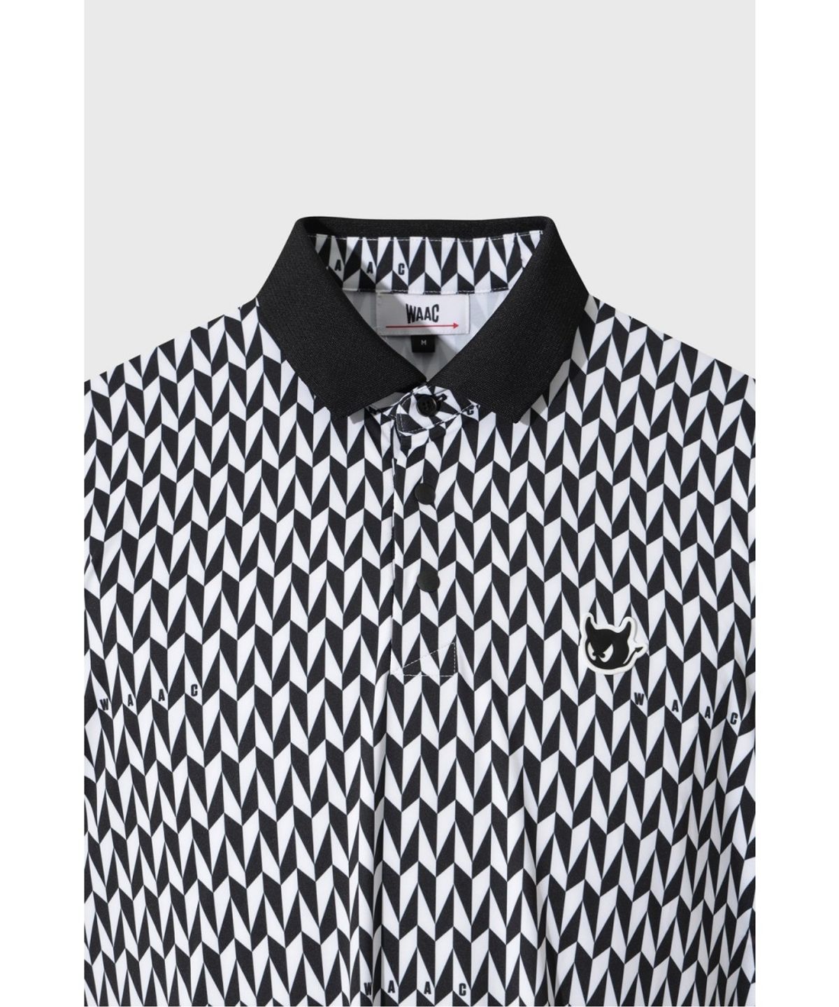 왁(WAAC) PLAYER S EDITION Arrow Print Polo WMTCM26903BKX