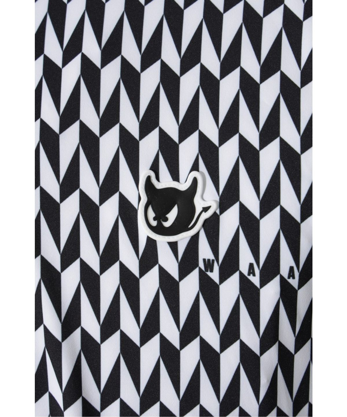 왁(WAAC) PLAYER S EDITION Arrow Print Polo WMTCM26903BKX