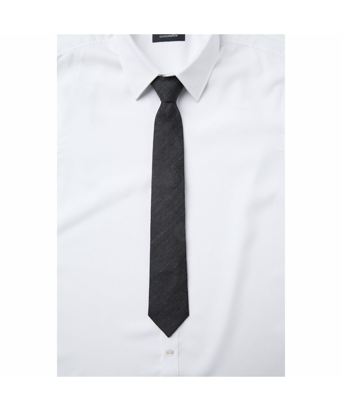 커스텀멜로우(CUSTOMELLOW) Black Pattern Tie CAAIX26108BKX