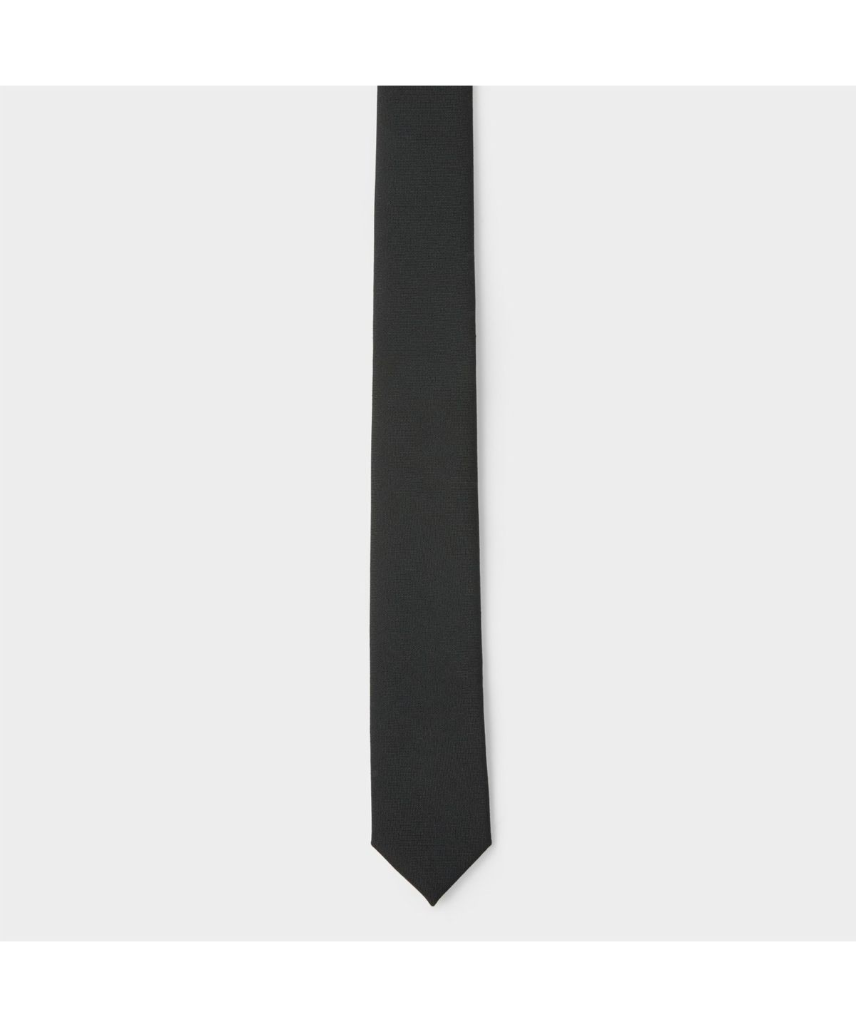 커스텀멜로우(CUSTOMELLOW) Black Wool Slim Tie CAAIX26201BKX