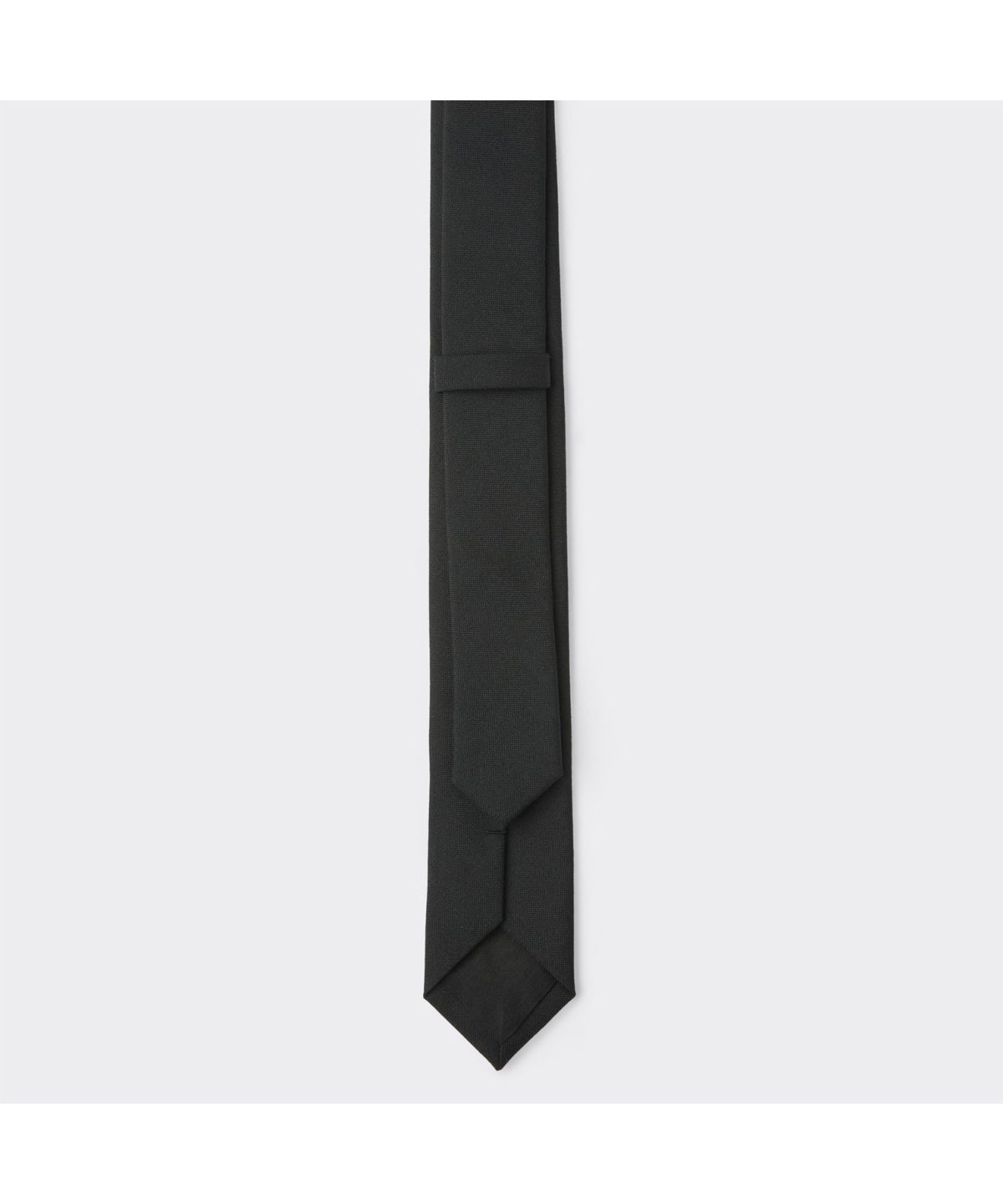 커스텀멜로우(CUSTOMELLOW) Black Wool Slim Tie CAAIX26201BKX