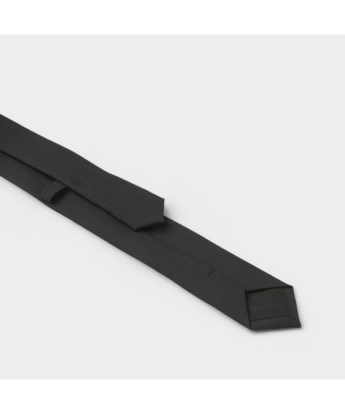커스텀멜로우(CUSTOMELLOW) Black Wool Slim Tie CAAIX26201BKX