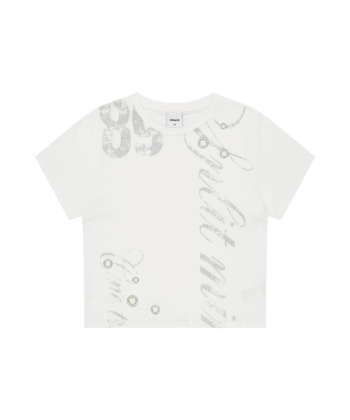 마하그리드(MAHAGRID) TRUTH EYELET TEE WHITE(MG2GMFT543A)