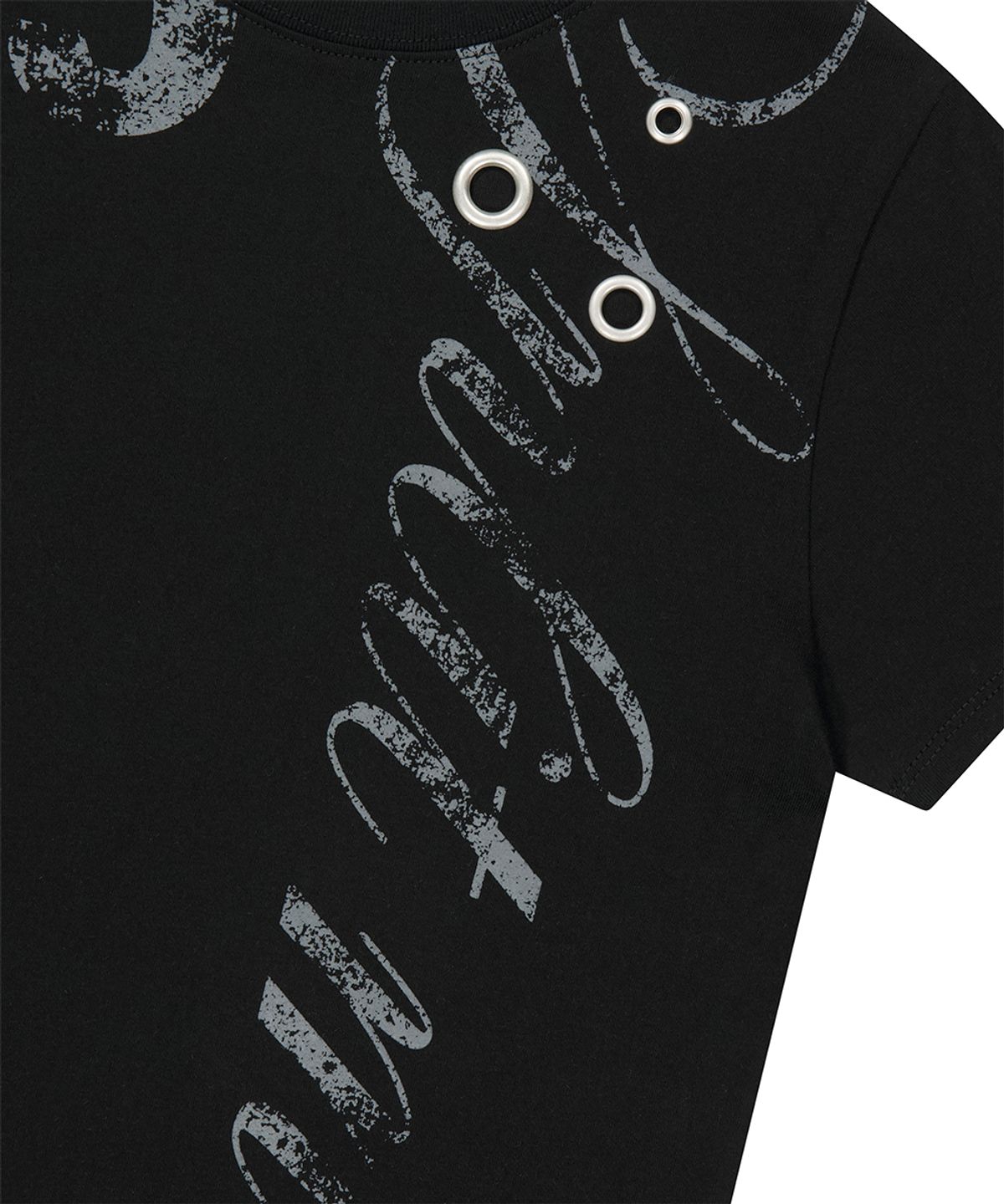 마하그리드(MAHAGRID) TRUTH EYELET TEE BLACK(MG2GMFT543A)