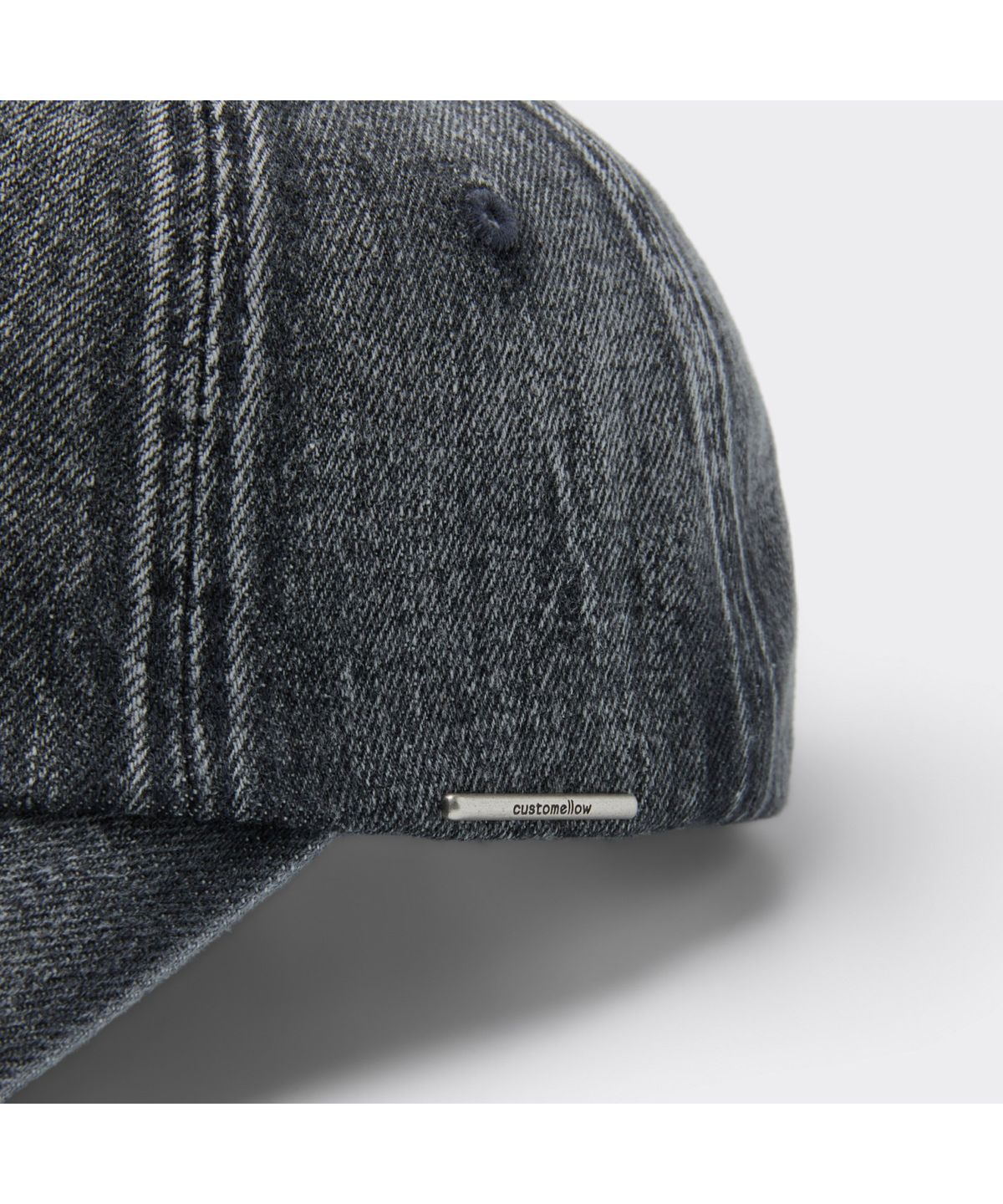 커스텀멜로우(CUSTOMELLOW) Grey Washed Denim Cap CARAX26101GYX