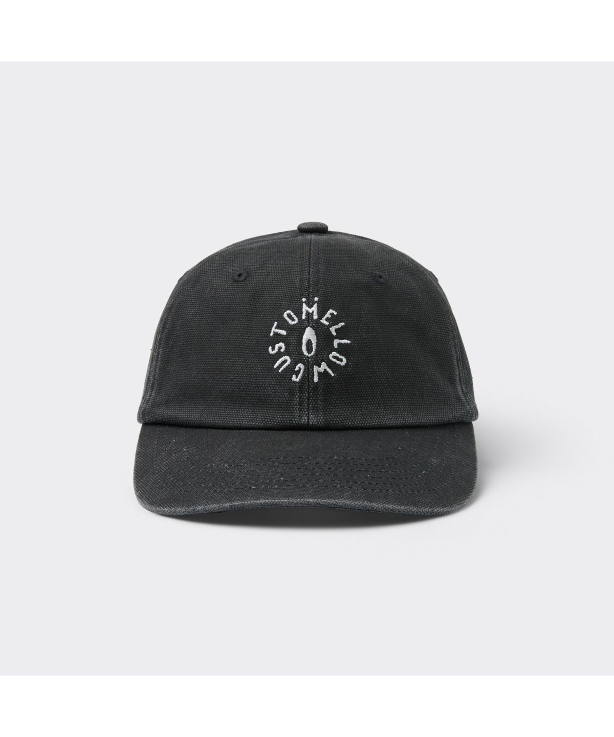 커스텀멜로우(CUSTOMELLOW) Grey Washed Denim Logo Cap CARAX26103BKX