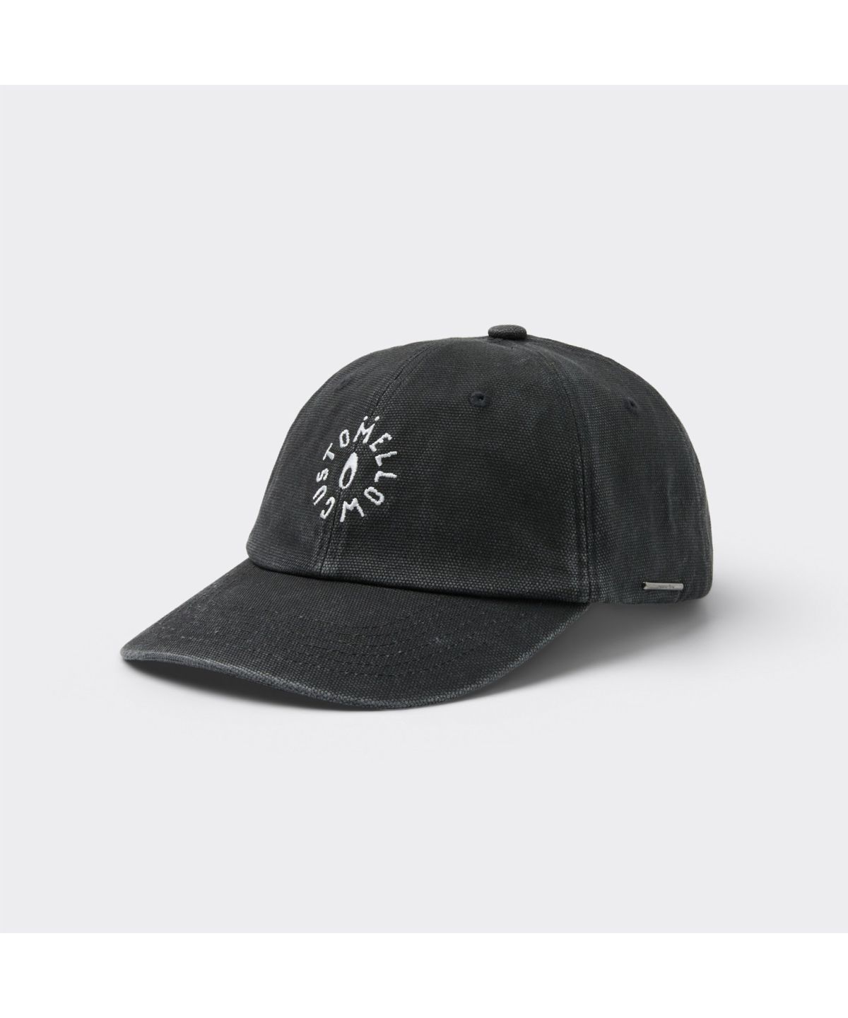 커스텀멜로우(CUSTOMELLOW) Grey Washed Denim Logo Cap CARAX26103BKX