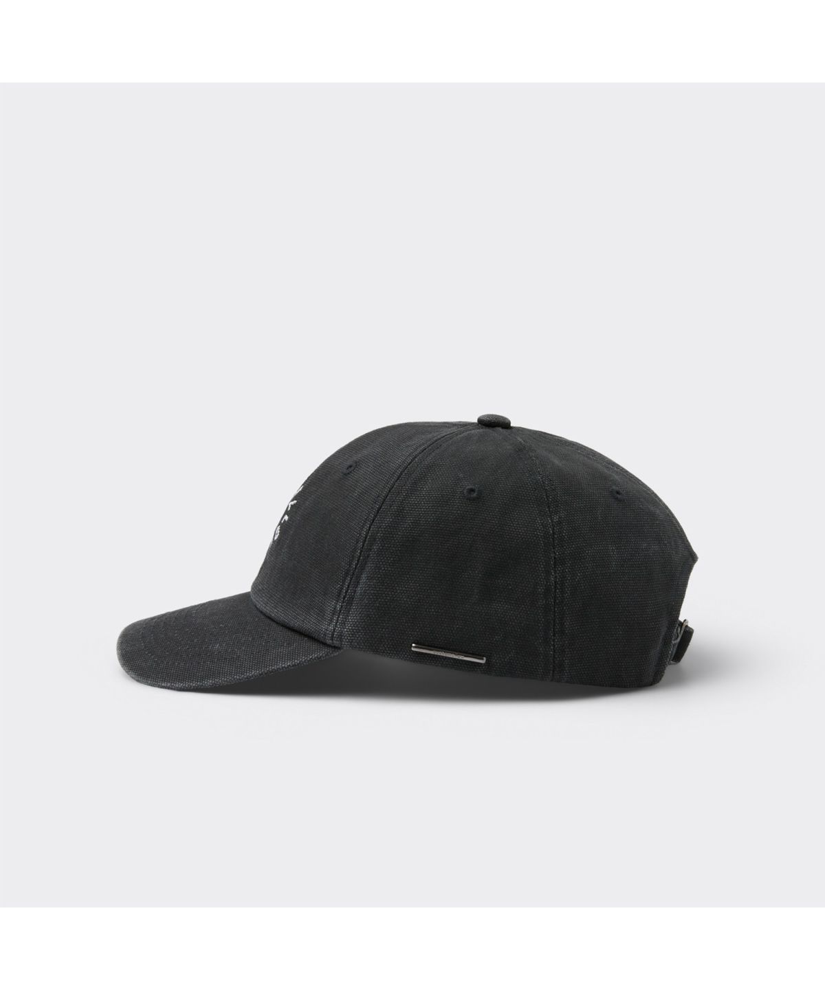 커스텀멜로우(CUSTOMELLOW) Grey Washed Denim Logo Cap CARAX26103BKX