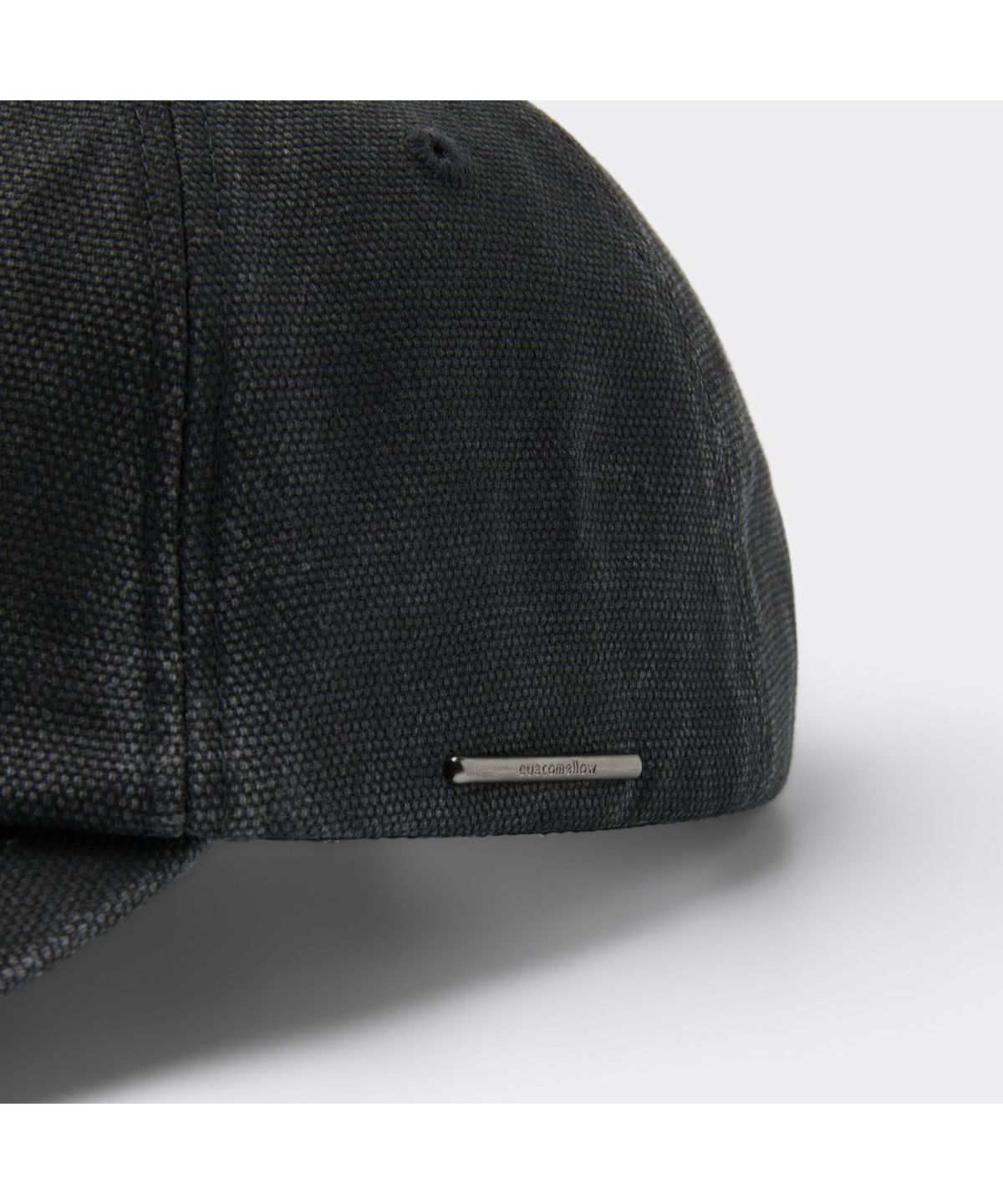 커스텀멜로우(CUSTOMELLOW) Grey Washed Denim Logo Cap CARAX26103BKX