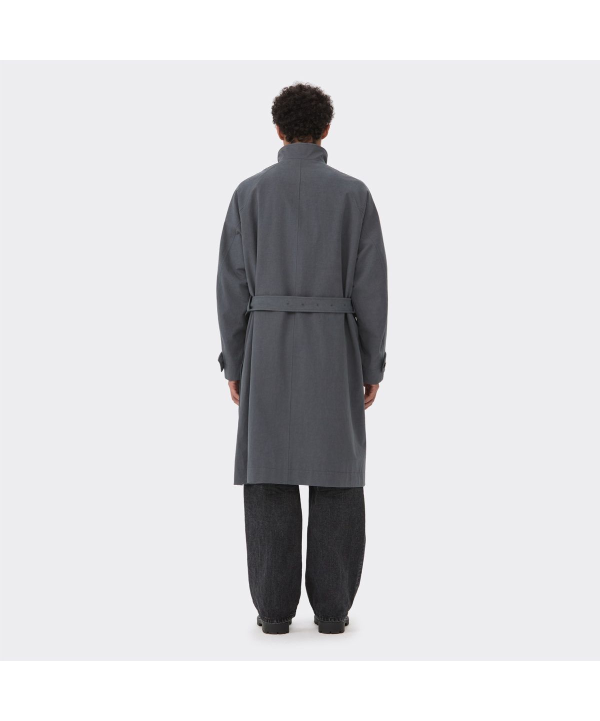 커스텀멜로우(CUSTOMELLOW) Grey Highneck Trench Coat CWCAS26111GYX