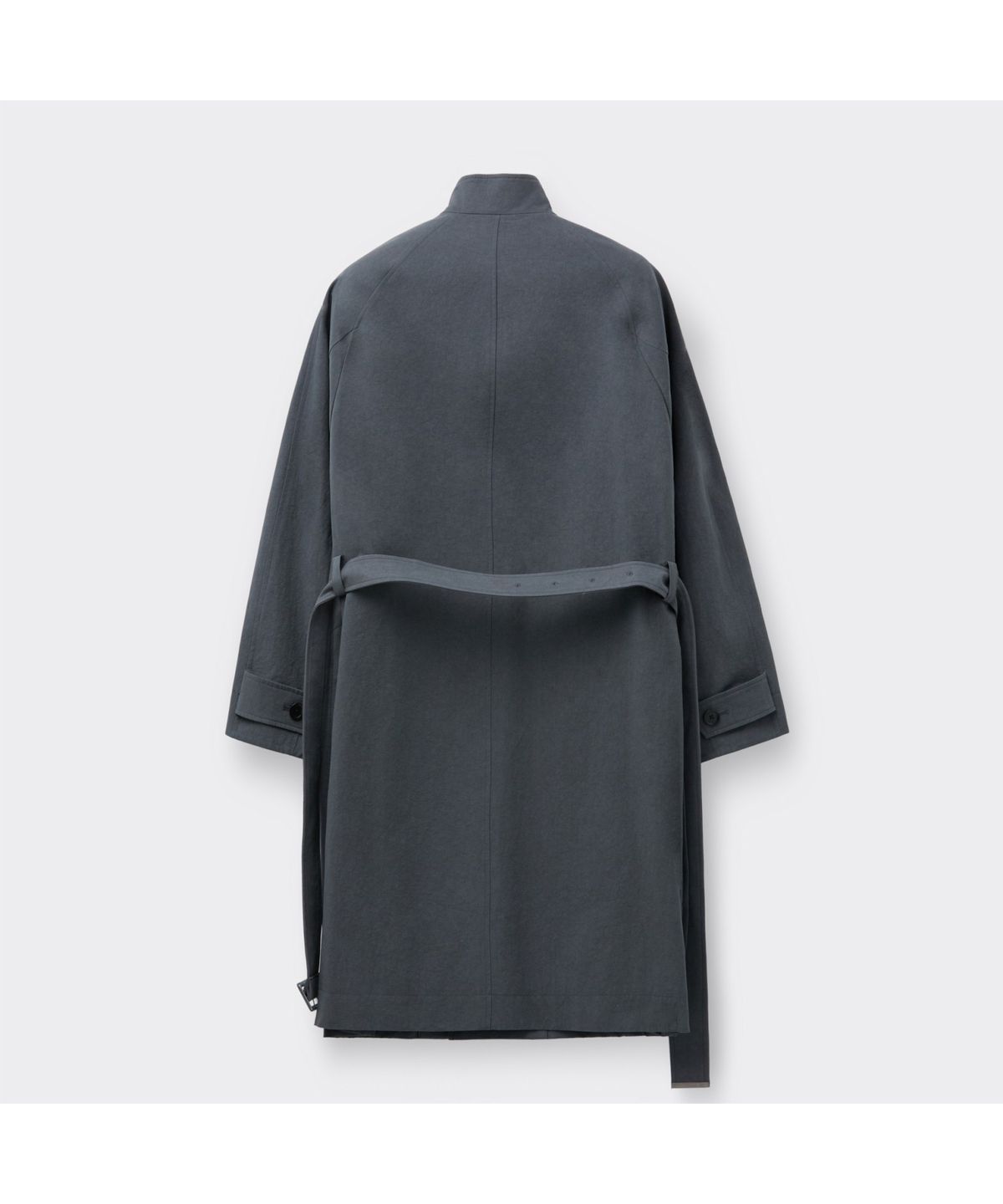 커스텀멜로우(CUSTOMELLOW) Grey Highneck Trench Coat CWCAS26111GYX