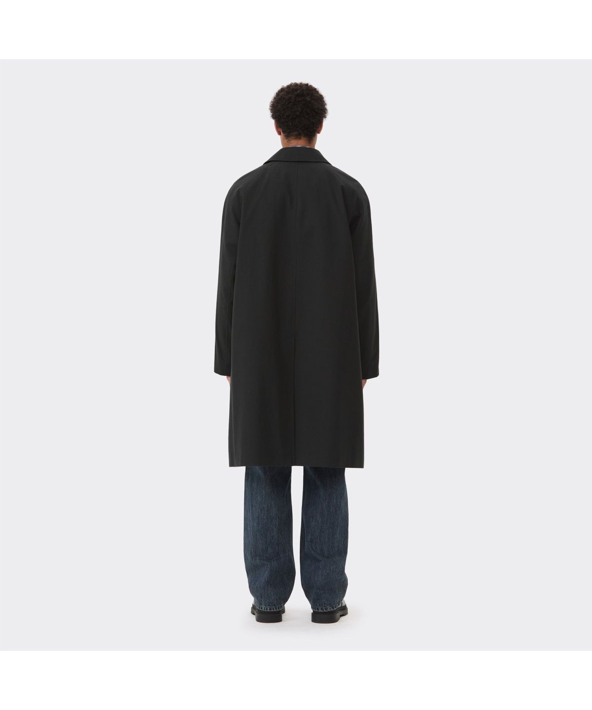커스텀멜로우(CUSTOMELLOW) Black Cotton Balmaccan Coat CWCAS26112BKX