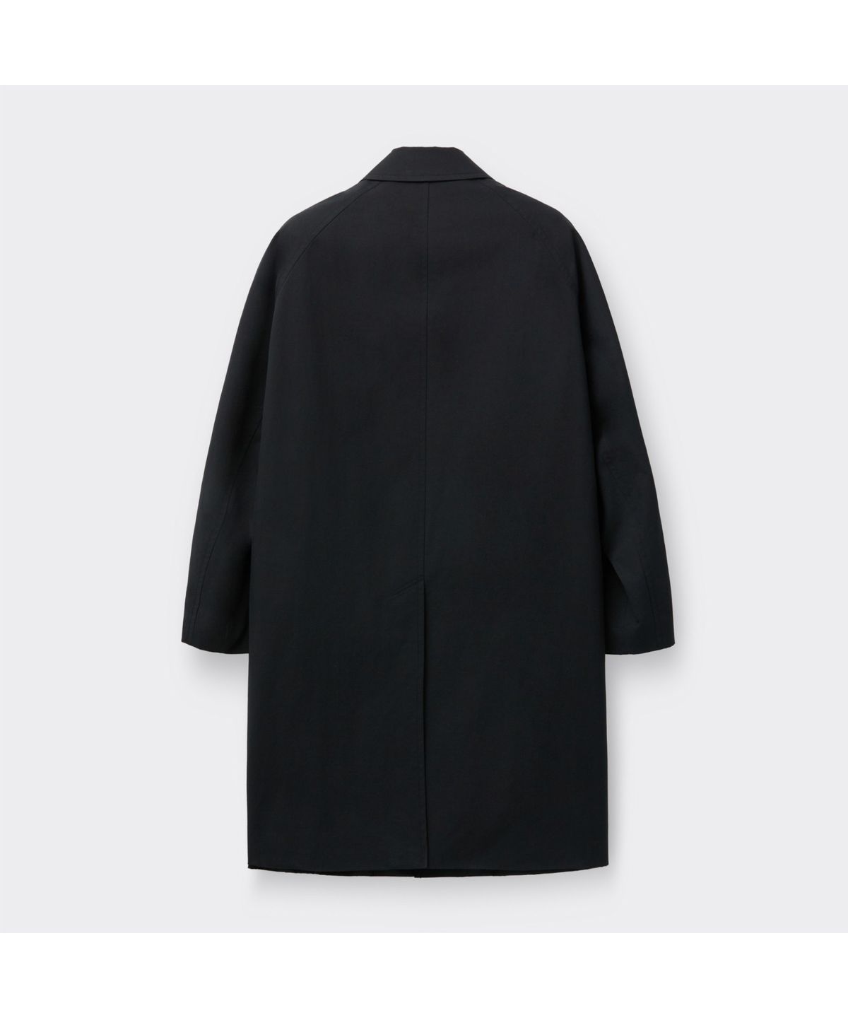 커스텀멜로우(CUSTOMELLOW) Black Cotton Balmaccan Coat CWCAS26112BKX