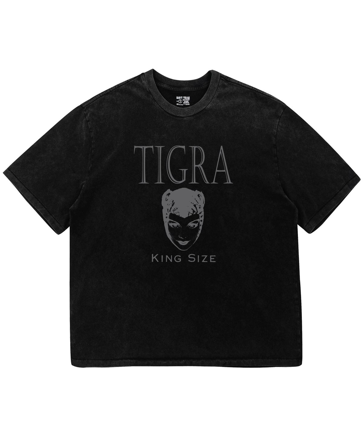 네이비팀(NAVYTEAM) TIGRA KING SIZE 피그먼트 다잉 반팔 티셔츠