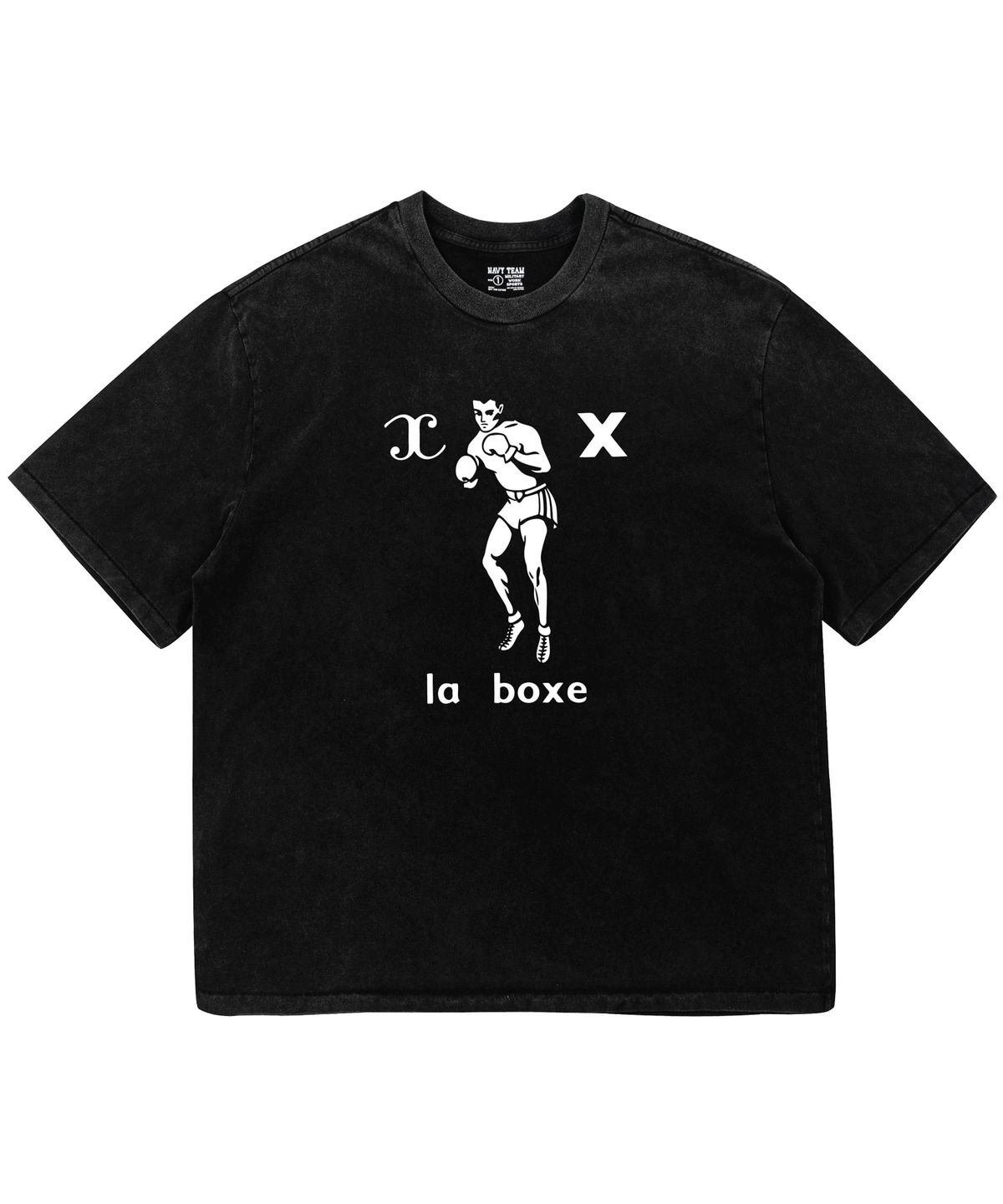 네이비팀(NAVYTEAM) la boxe 피그먼트 다잉 반팔 티셔츠