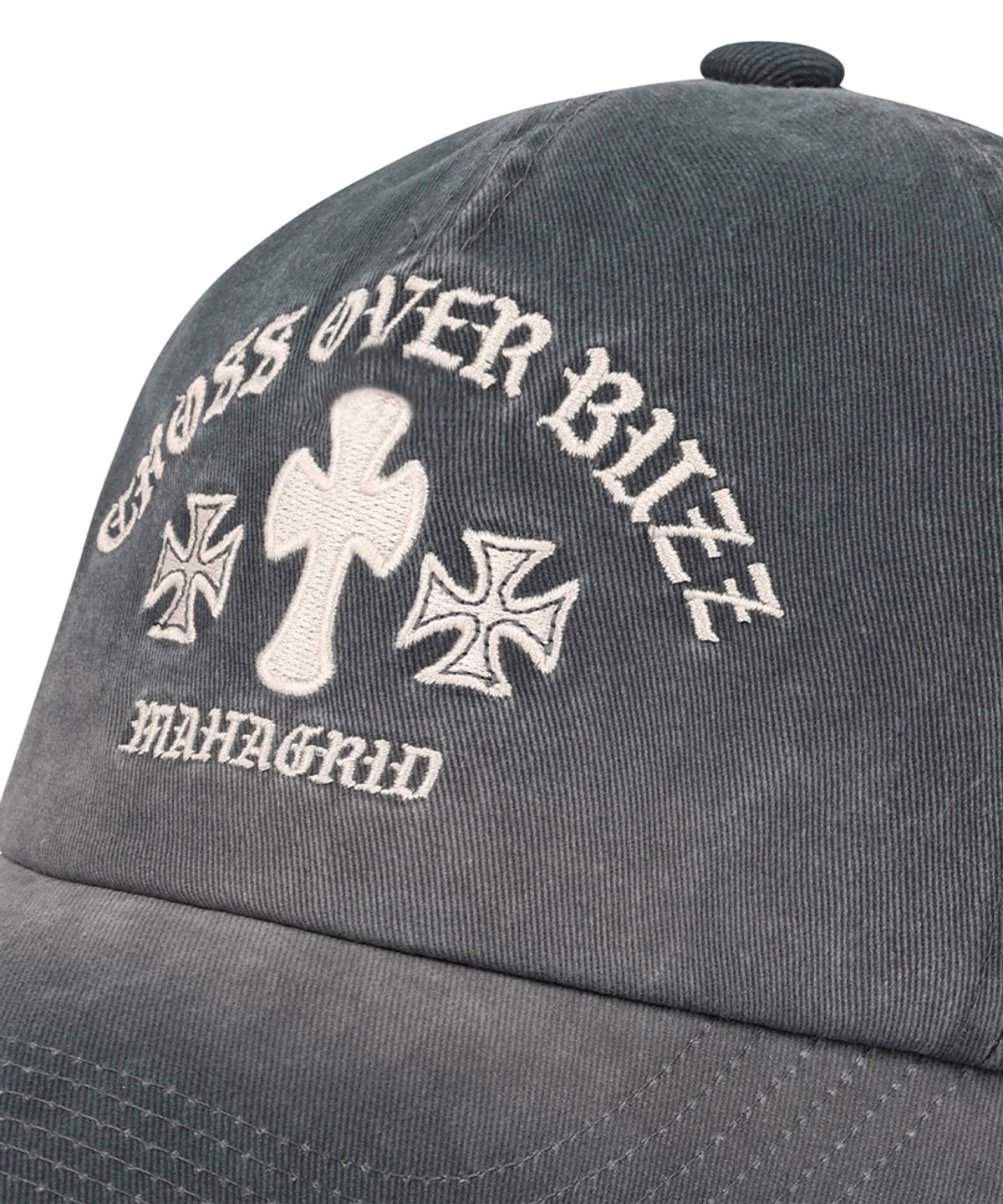 마하그리드(MAHAGRID) IRON CROSS CAP CHARCOAL(MG2GSMAB22A)