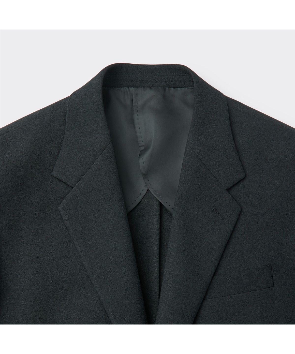 커스텀멜로우(CUSTOMELLOW) Black Regular Fit Textured Setup Jacket CWJAM26401BKX