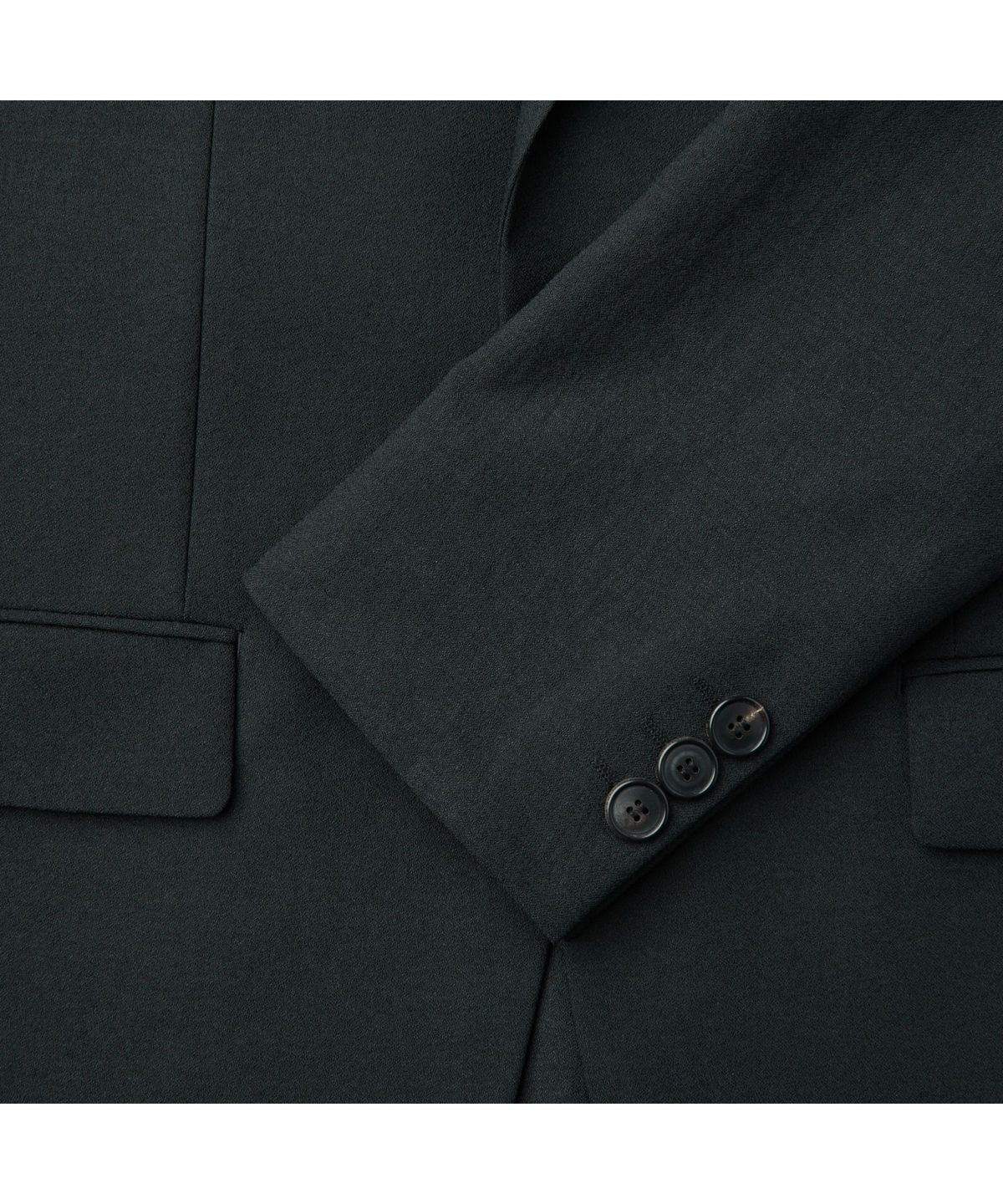 커스텀멜로우(CUSTOMELLOW) Black Regular Fit Textured Setup Jacket CWJAM26401BKX
