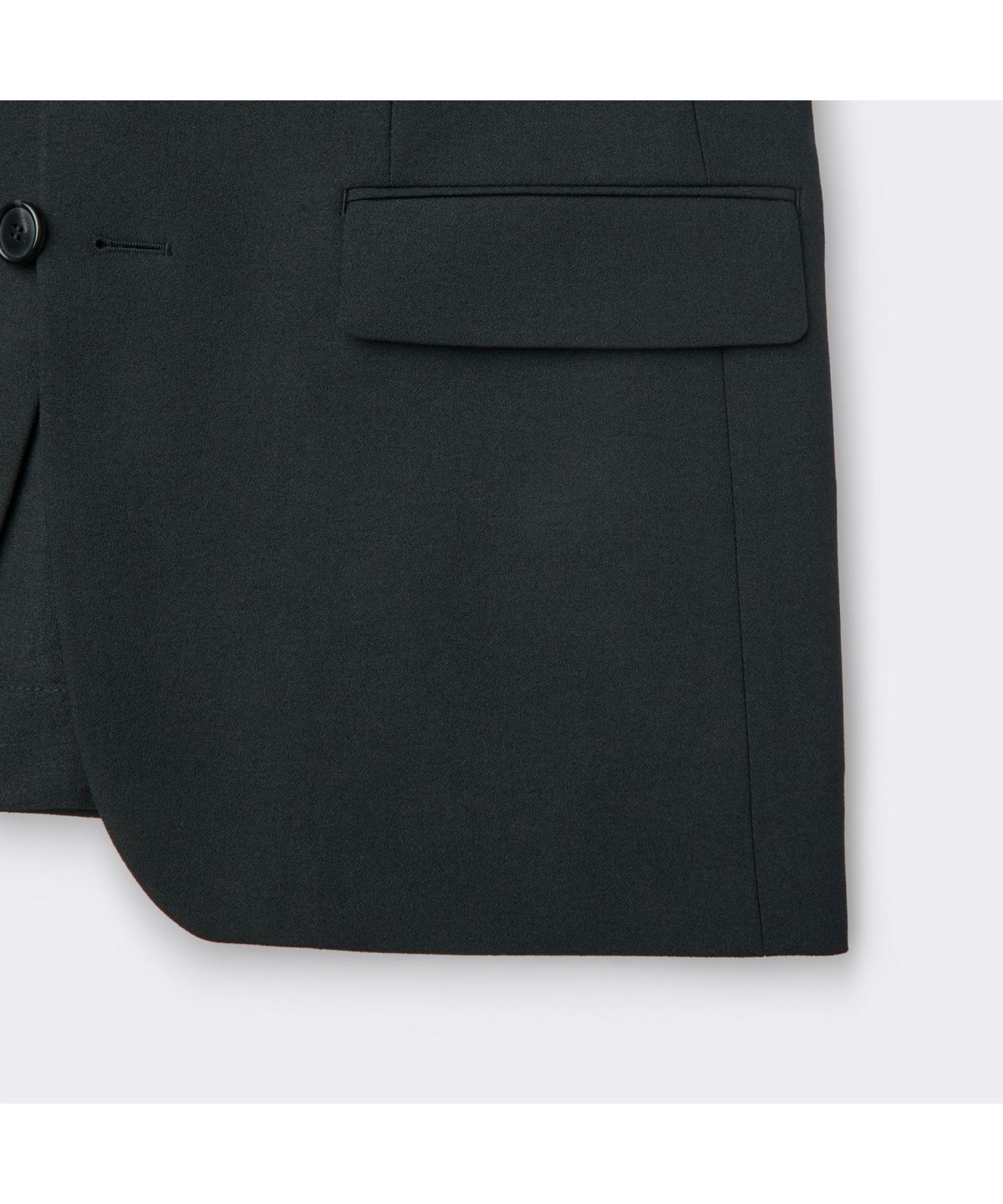 커스텀멜로우(CUSTOMELLOW) Black Regular Fit Textured Setup Jacket CWJAM26401BKX