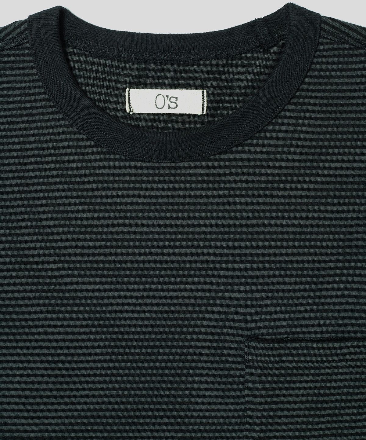 온셋(ONSET) STEADY STRIPE LONG SLEEVE T SHIRTS (CHARCOAL/BLACK)