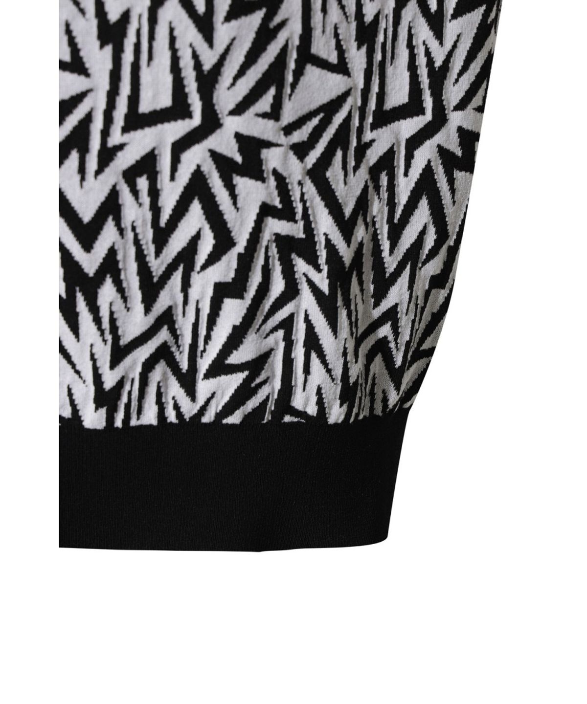 왁(WAAC) Men WAACKY Illusion Pattern Knit Polo WMWAM26204BKX