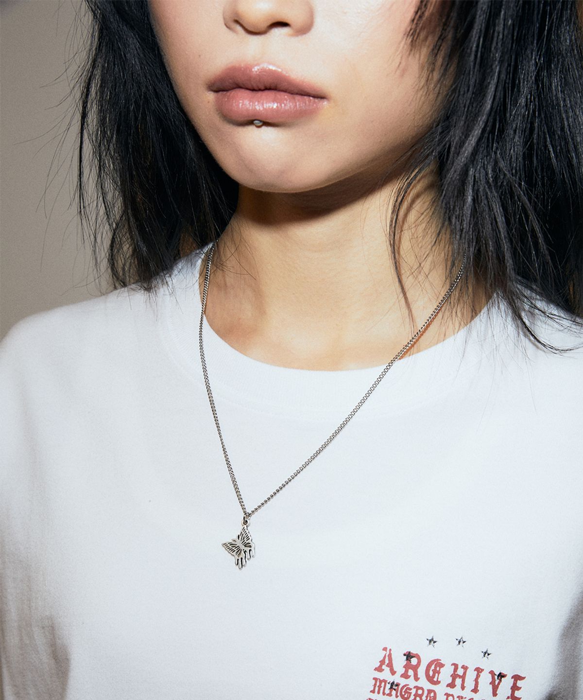 마하그리드(MAHAGRID) MELTING BUTTERFLY NECKLACE SILVER(MG2GSMAB83A)