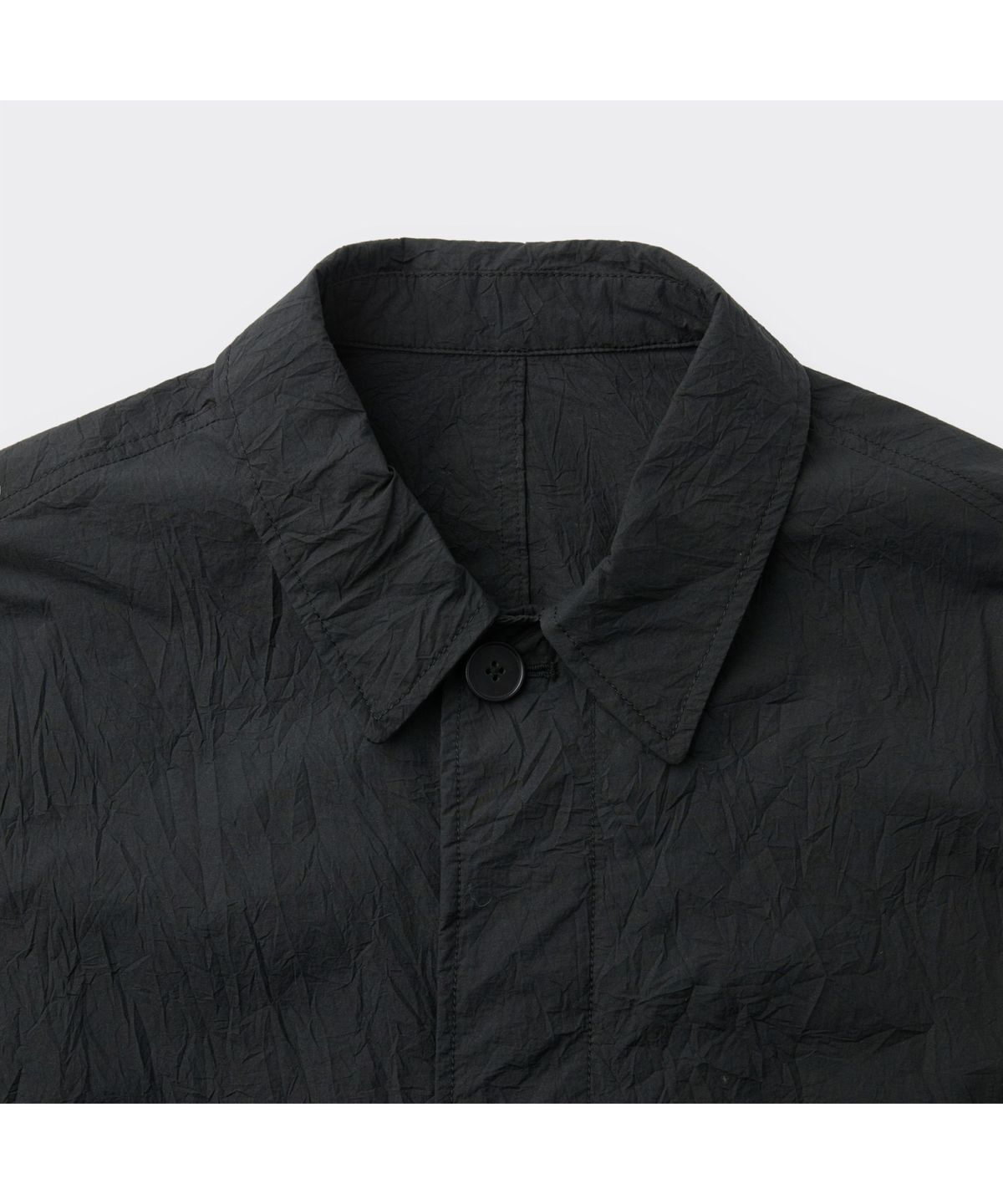 커스텀멜로우(CUSTOMELLOW) Black Creased Collar Jacket CWJAM26431BKX