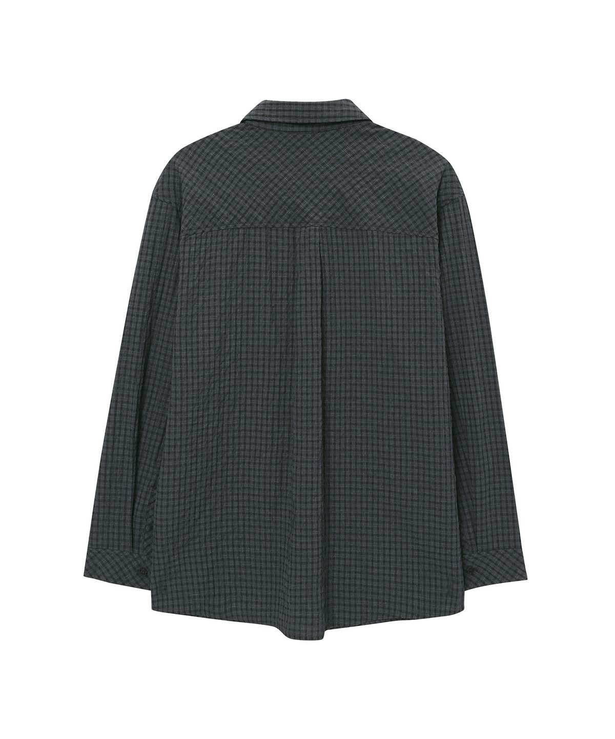 슈퍼드라이(SUPERDRY) 오버사이즈 체크 셔츠 블랙 SDUIRCQ44BLK