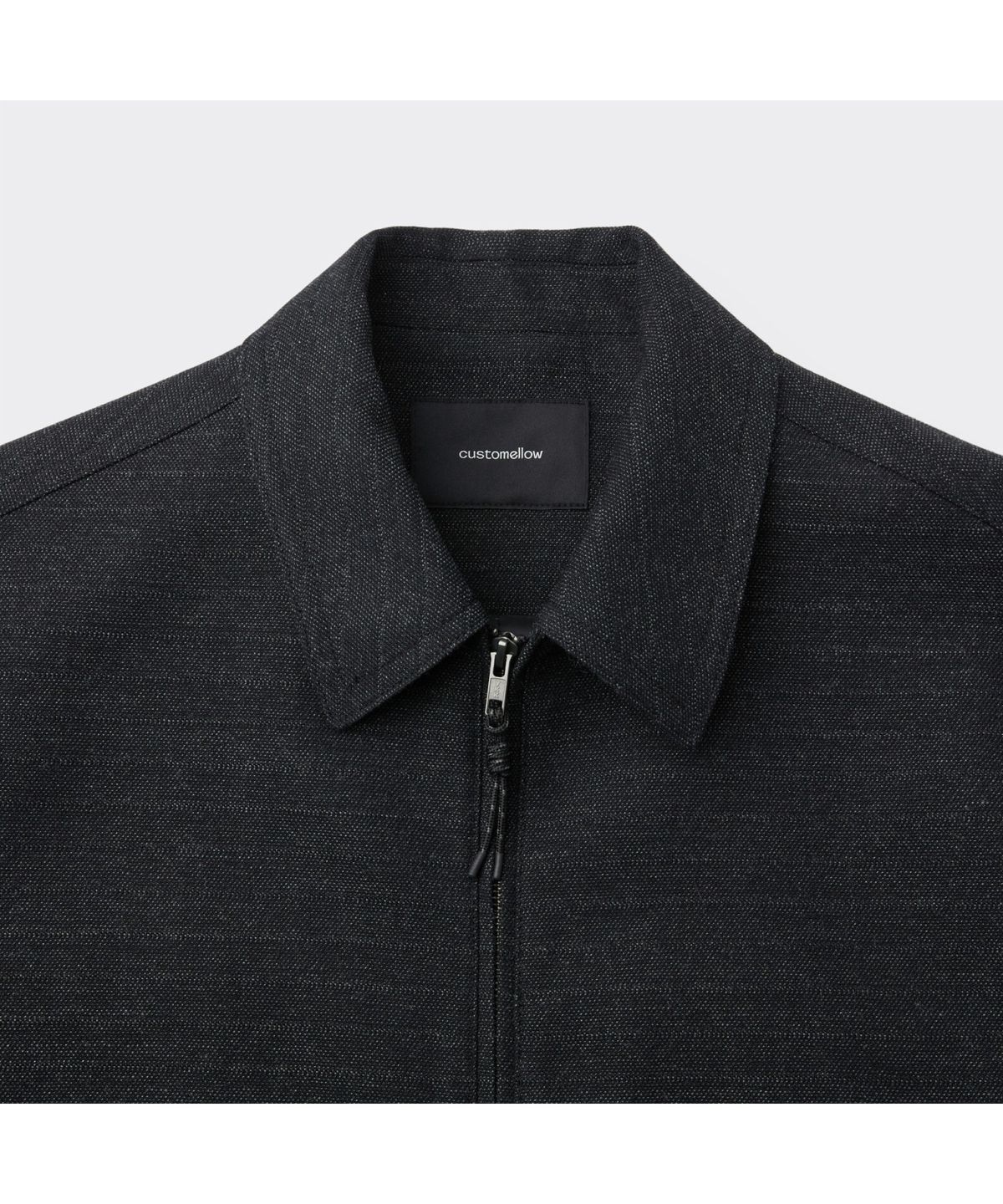 커스텀멜로우(CUSTOMELLOW) Black Two Tone Zip Jacket CWJAS26121BKX