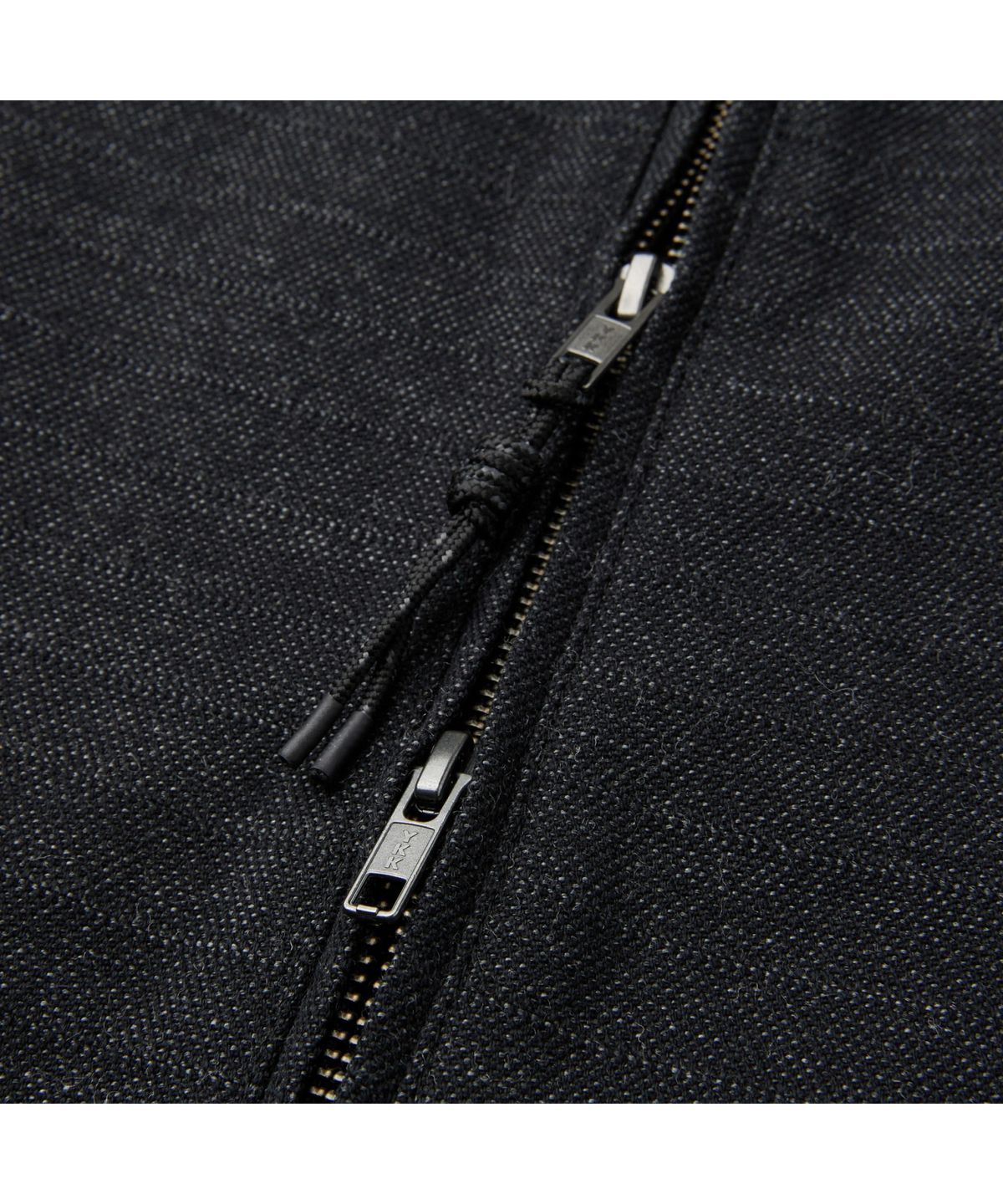 커스텀멜로우(CUSTOMELLOW) Black Two Tone Zip Jacket CWJAS26121BKX